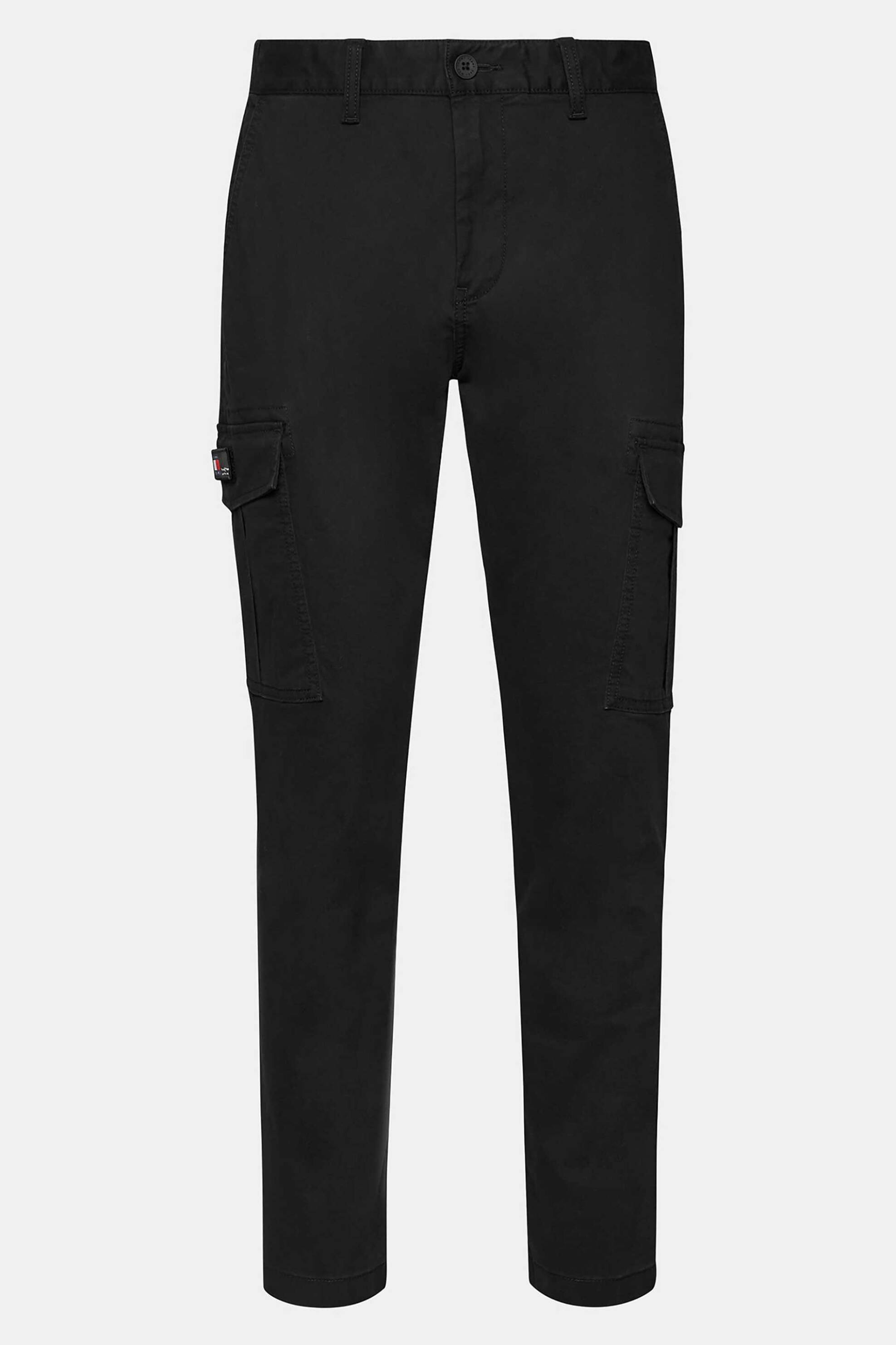 Tommy Jeans Ανδρικό Cargo Παντελόνι με Logo Patch Slim Fit Austin - Dm0Dm18341 Μαύρο