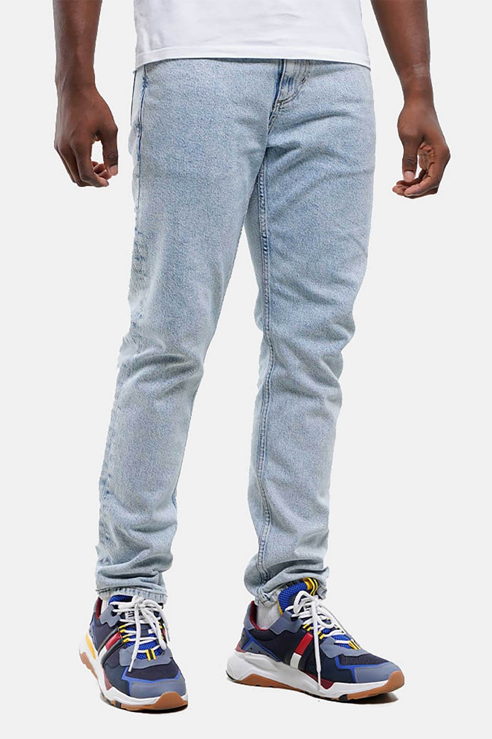 Ανδρική Μόδα > Ανδρικά Ρούχα > Ανδρικά Τζιν > Ανδρικά Τζιν Straight Tommy Jeans ανδρικό τζην παντελόνι πεντάτσεπο Regular Fit "Scanton Y" - DM0DM18151 Denim Blue Ανοιχτό