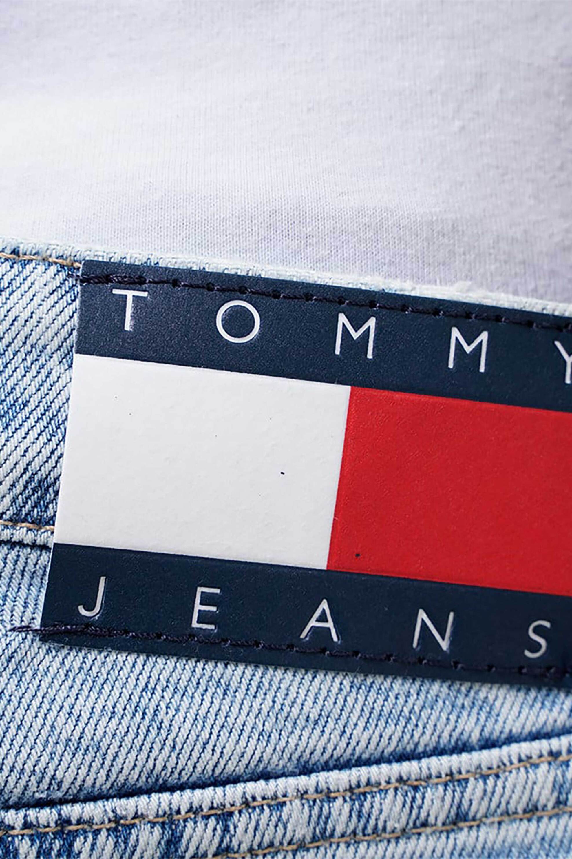Tommy Jeans Ανδρικό Τζην Παντελόνι Πεντάτσεπο Regular Fit Scanton Y - Dm0Dm18151 Denim Blue Ανοιχτό