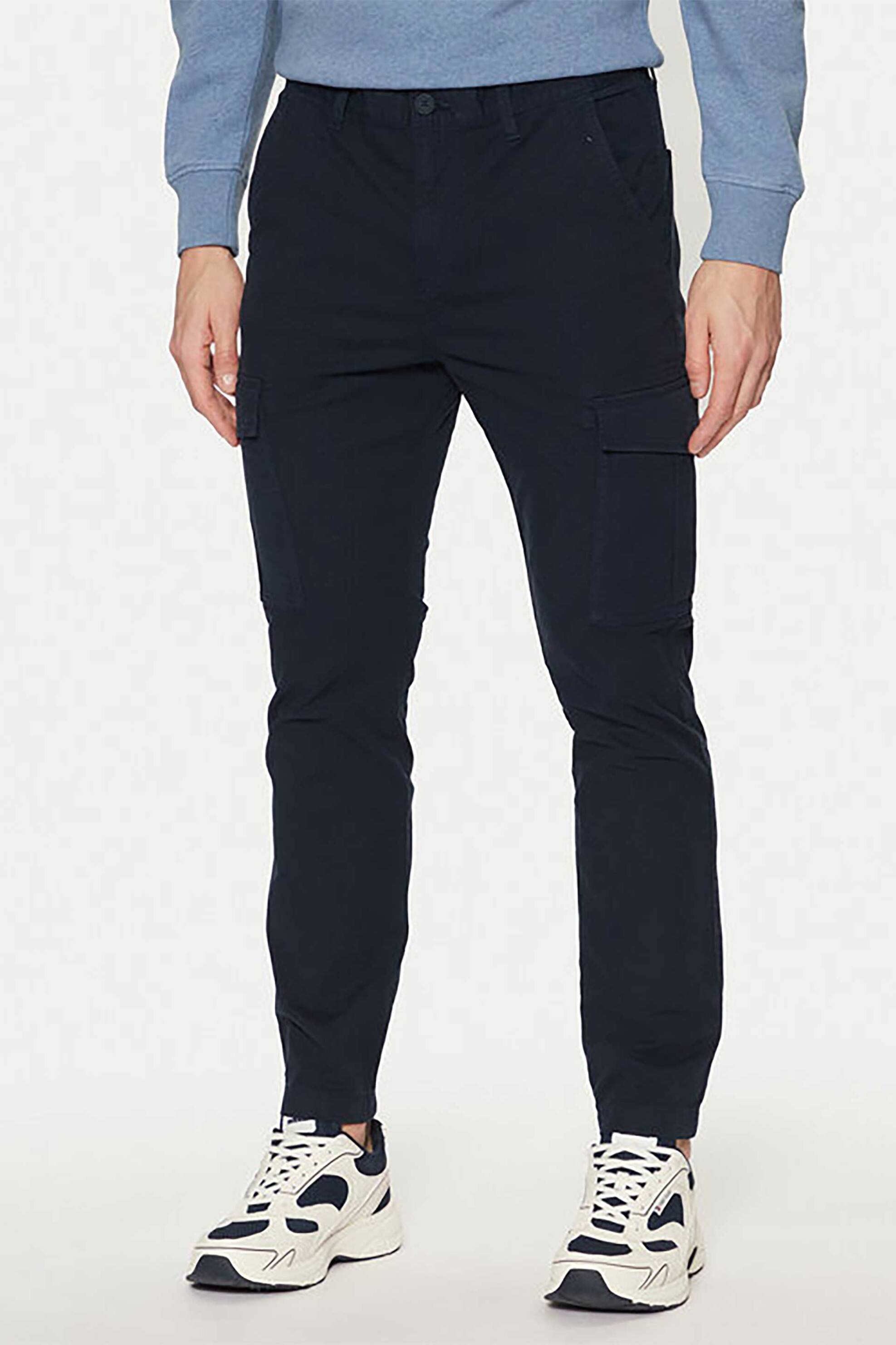 Tommy Jeans ανδρικό παντελόνι cargo Regular Fit - DM0DM20281 Μπλε Σκούρο φωτογραφία