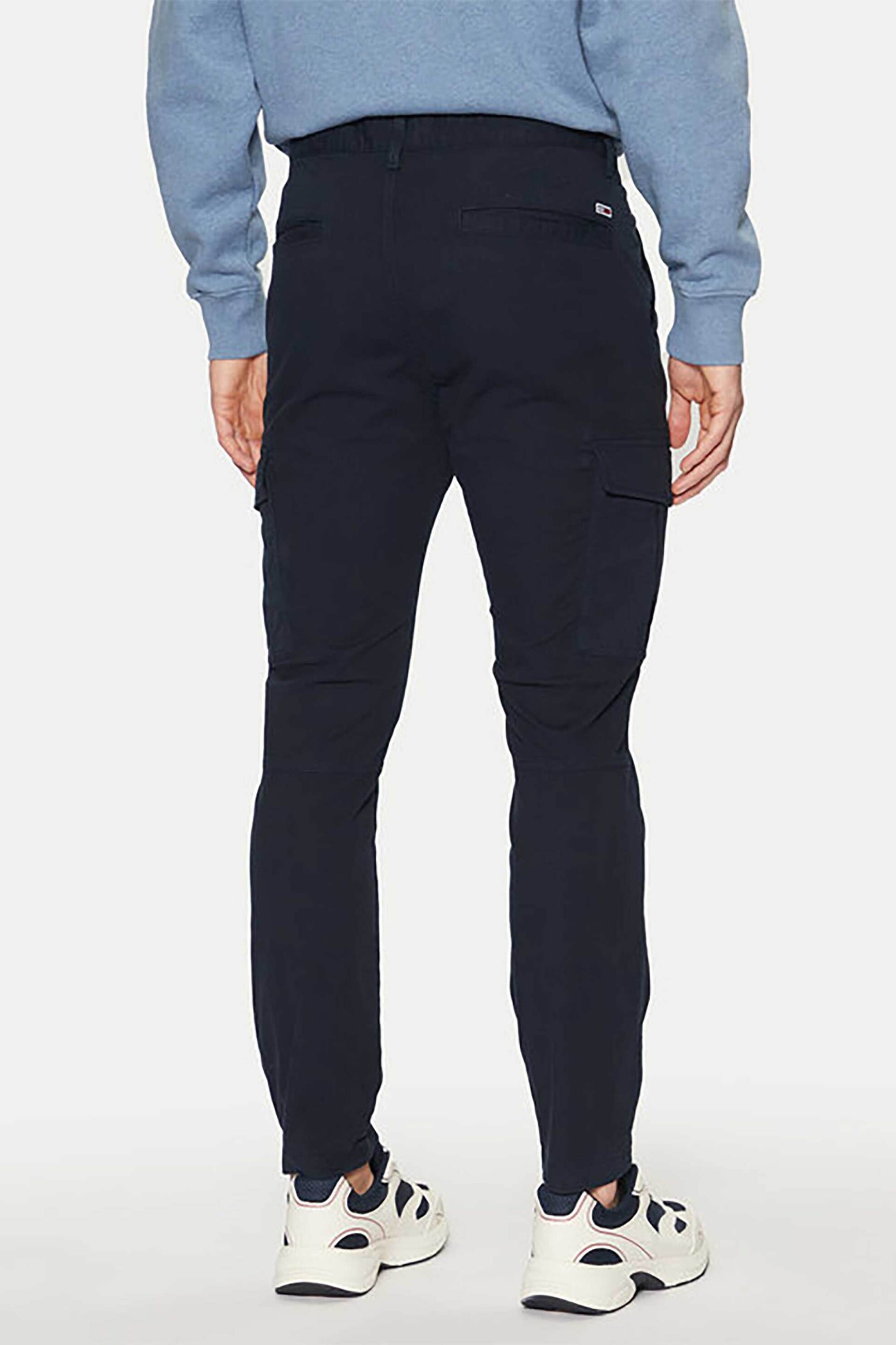 Tommy Jeans Ανδρικό Παντελόνι Cargo Regular Fit - Dm0Dm20281 Μπλε Σκούρο