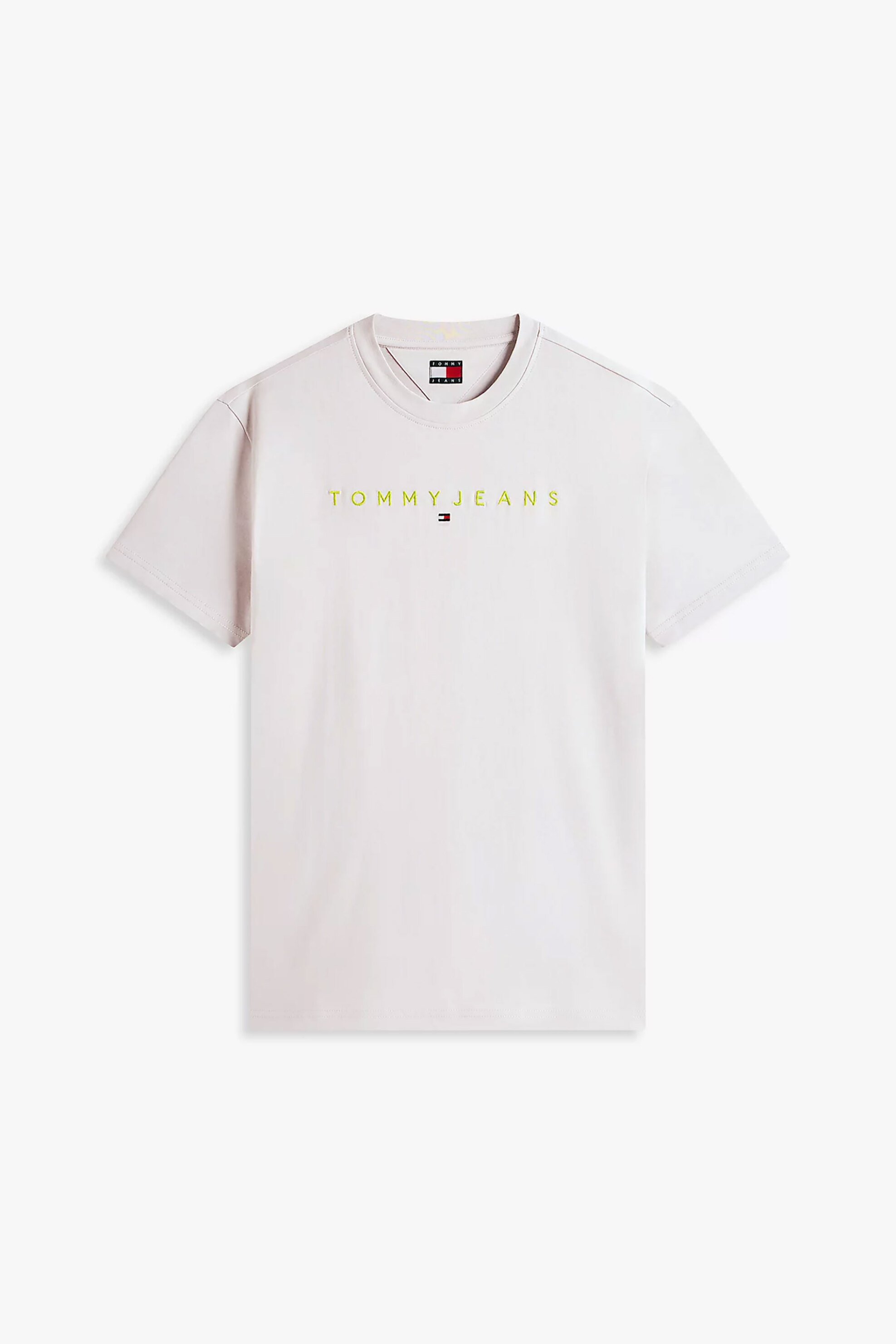 Tommy Jeans Ανδρικό T-Shirt με Λογότυπο Regular Fit - Dm0Dm20744 Λευκό