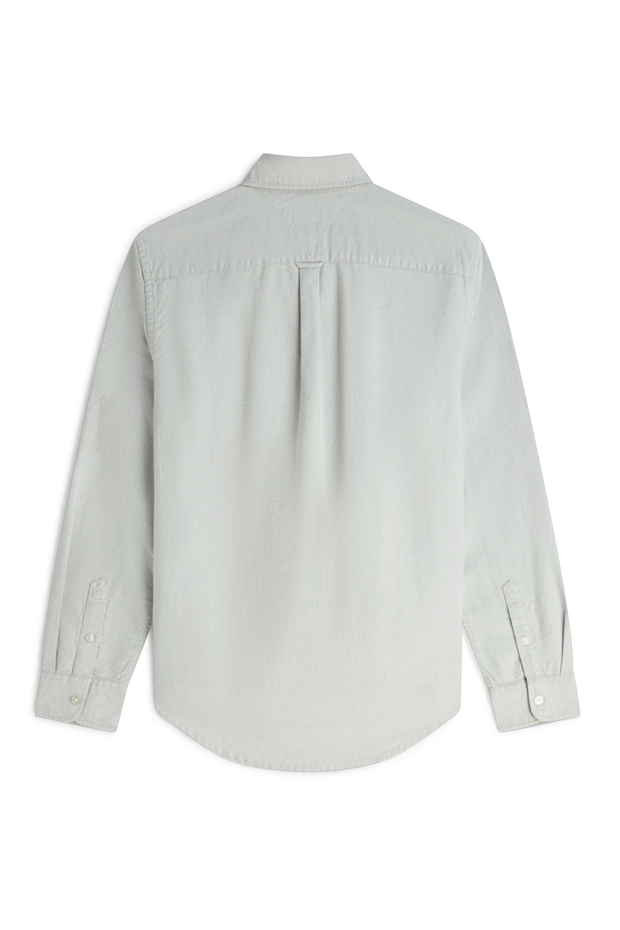 Tommy Jeans Ανδρικό Πουκάμισο Oxford με Κεντημένο Λογότυπο Regular Fit - Dm0Dm21298 Λαδί