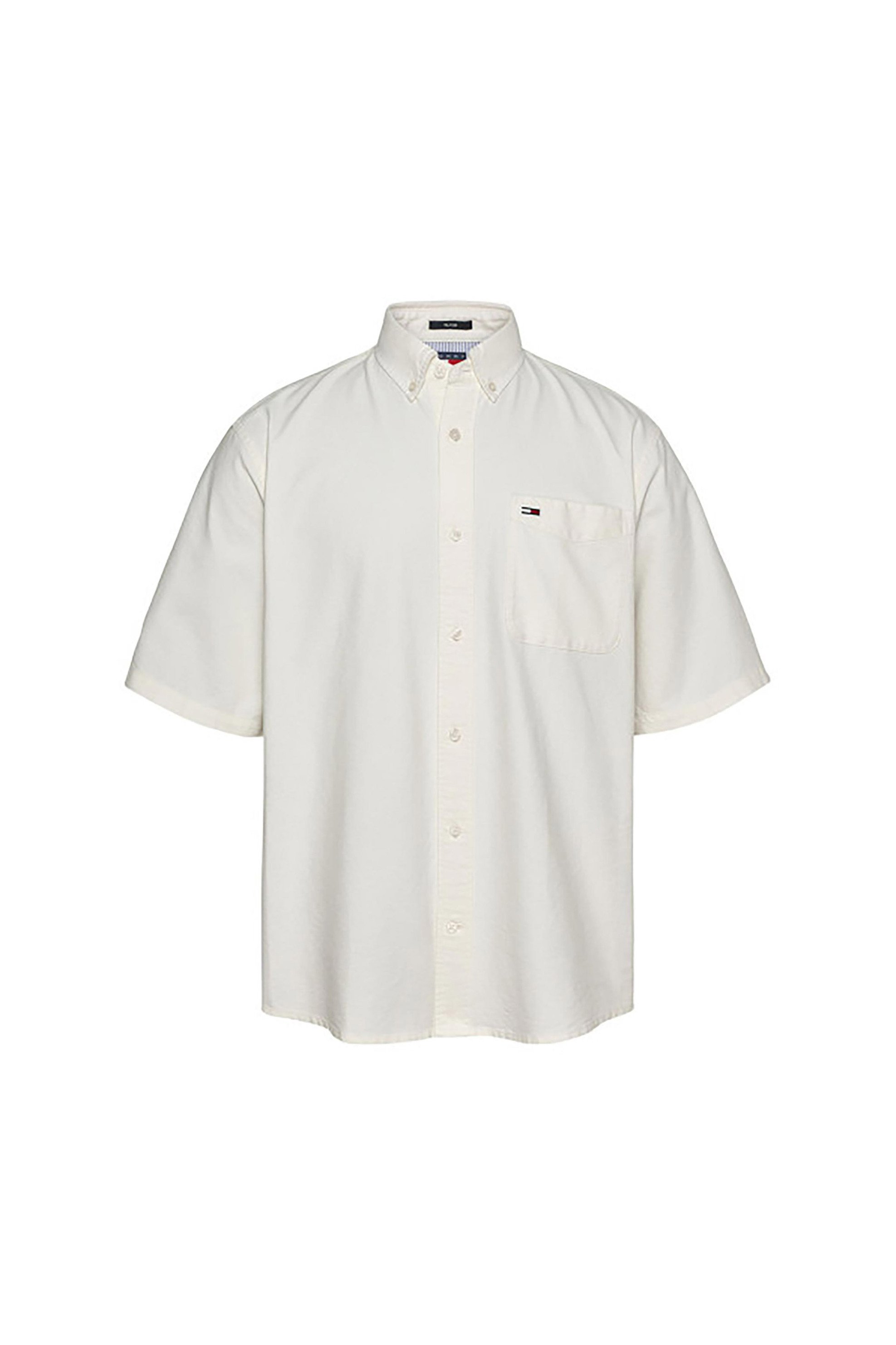Tommy Jeans ανδρικό πουκάμισο με λογότυπο - DM0DM20873 Εκρού