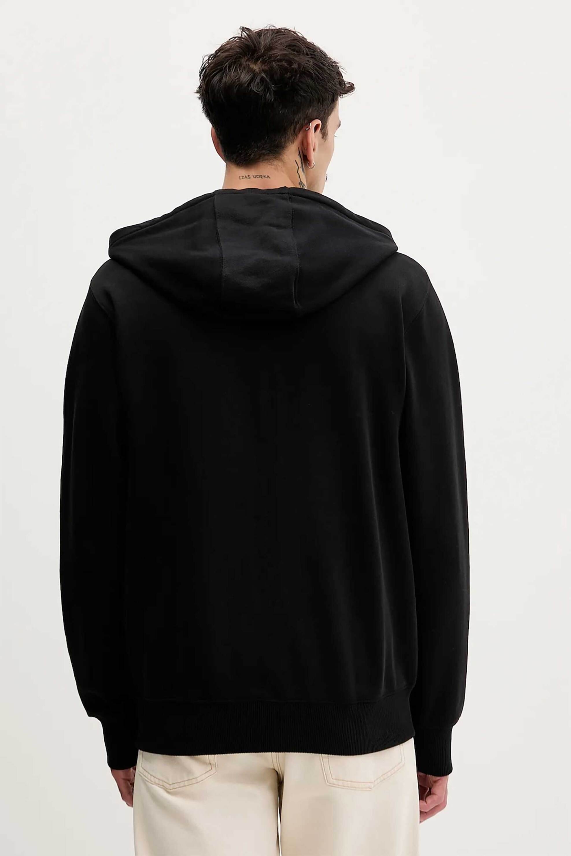 Tommy Jeans Ανδρική Ζακέτα Φούτερ με Λογότυπο Relaxed Fit - Dm0Dm21814 Μαύρο