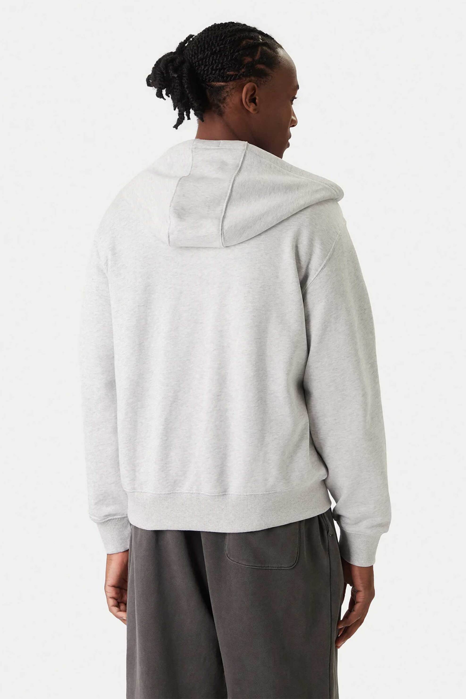 Tommy Jeans Ανδρική Ζακέτα Φούτερ με Λογότυπο Relaxed Fit - Dm0Dm21814 Γκρι