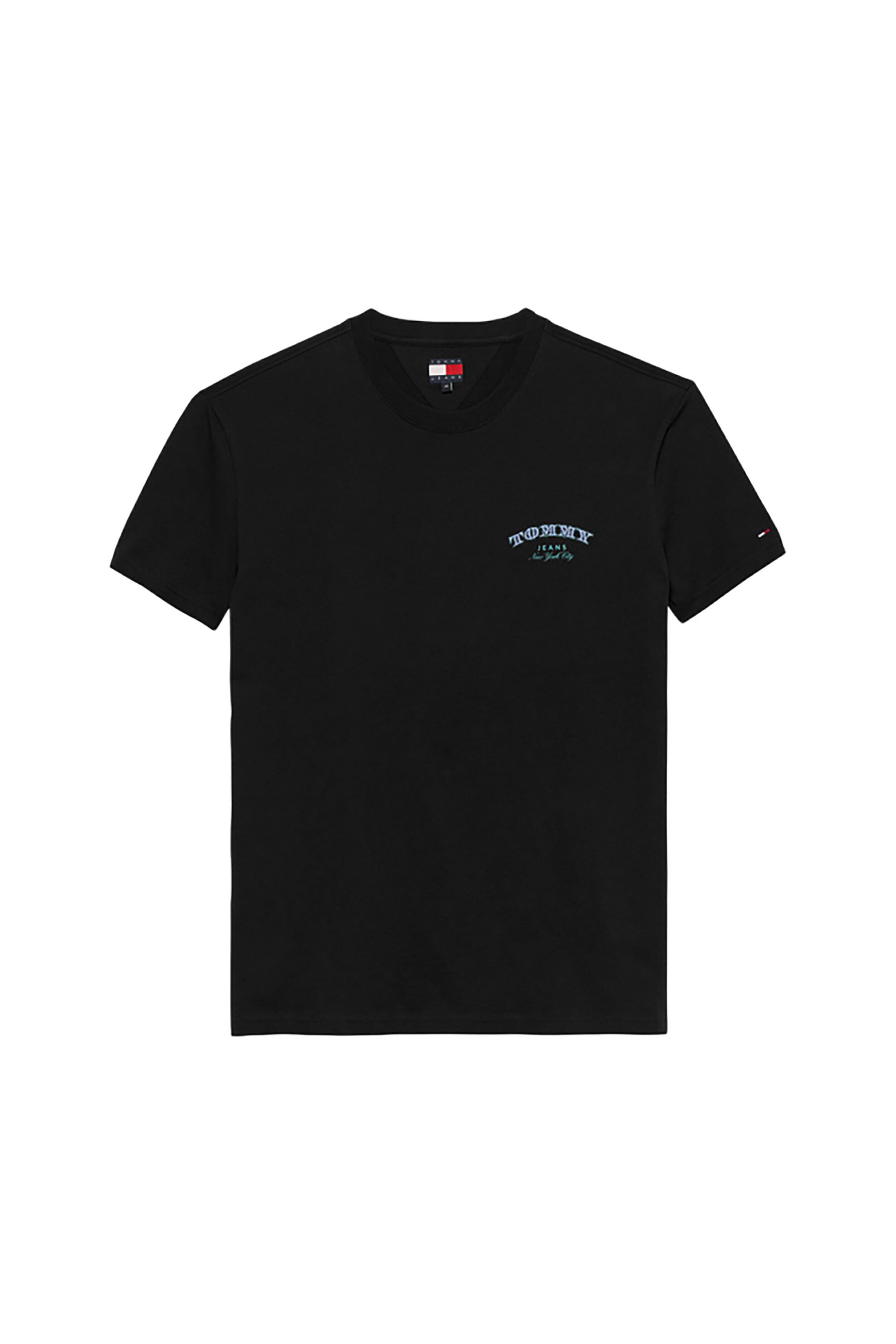 Tommy Jeans ανδρικό T-shirt με graphic print Regular Fit - DM0DM22318 Μαύρο