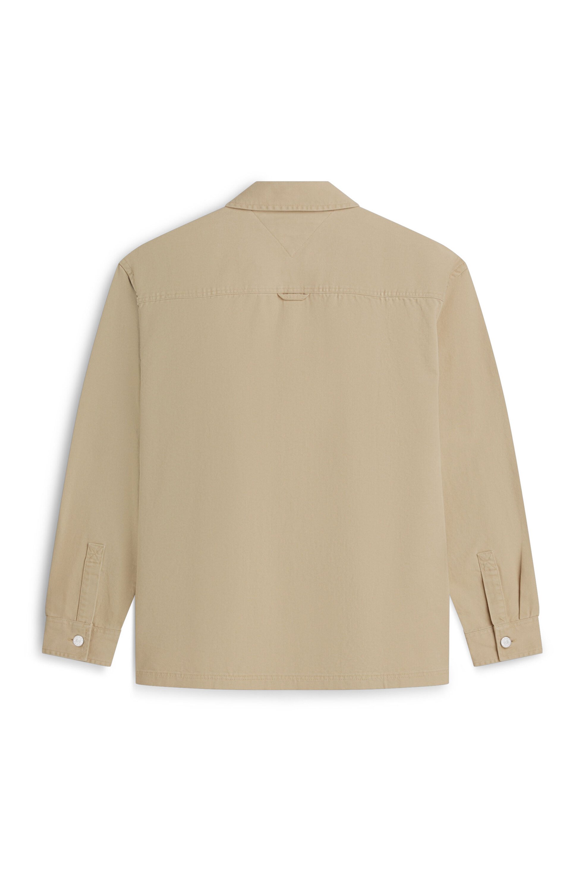 Tommy Jeans Ανδρικό Overshirt με Τσέπη Και Λογότυπο Oversized Fit - Dm0Dm20236 Μπεζ