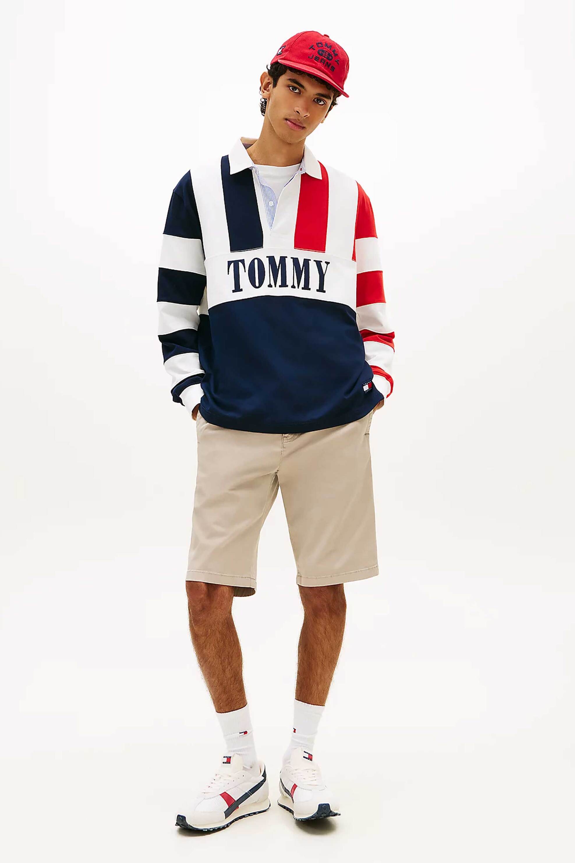 Tommy Jeans ανδρική βερμούδα chino "Otis" - DM0DM23068 Μπεζ