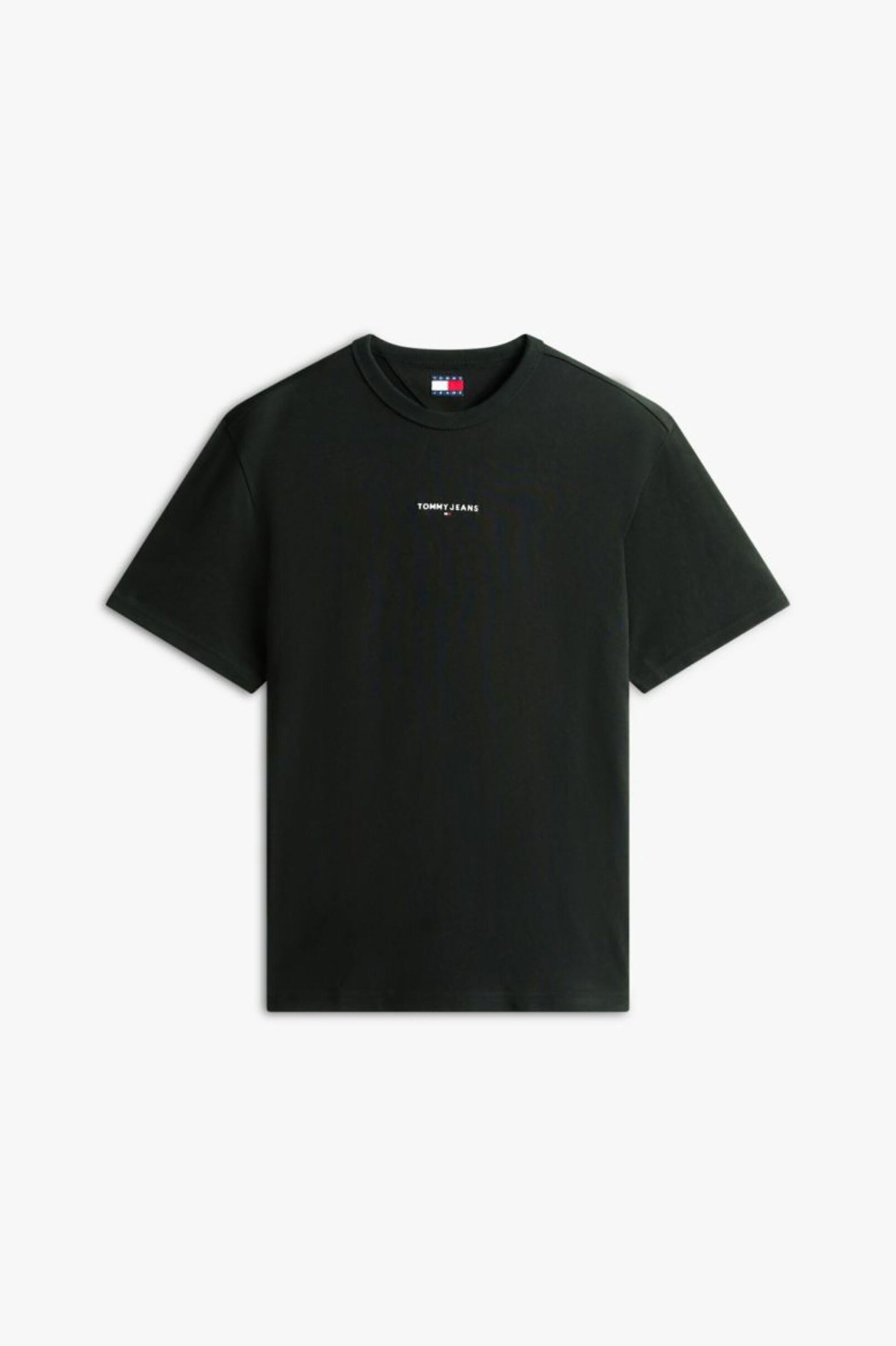 Tommy Jeans Ανδρικό T-Shirt με Logo Print Regular Fit - Dm0Dm21110 Μαύρο