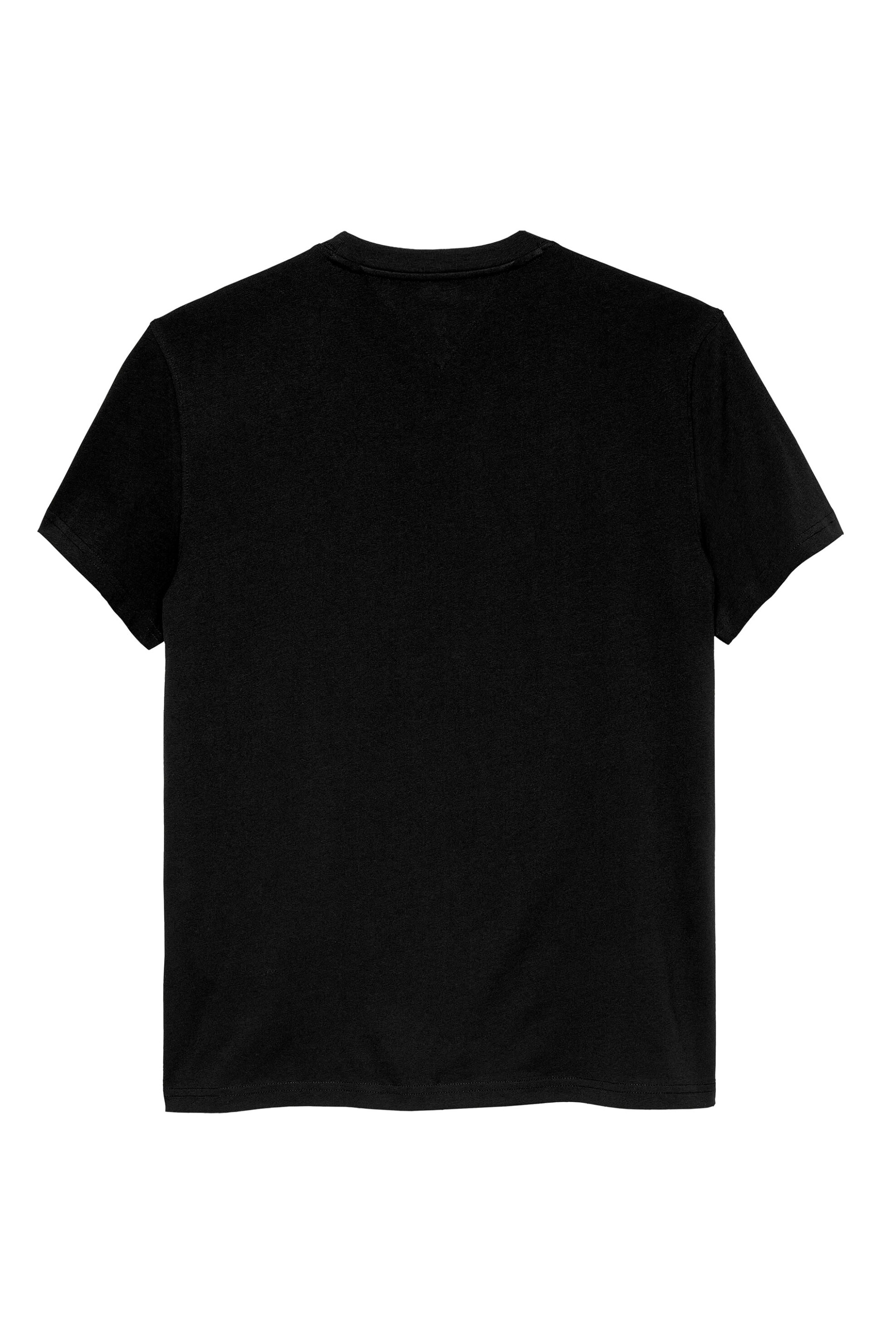 Tommy Jeans Ανδρικό T-Shirt με Κεντημένο Λογότυπο Regular Fit - Dm0Dm22504 Μαύρο
