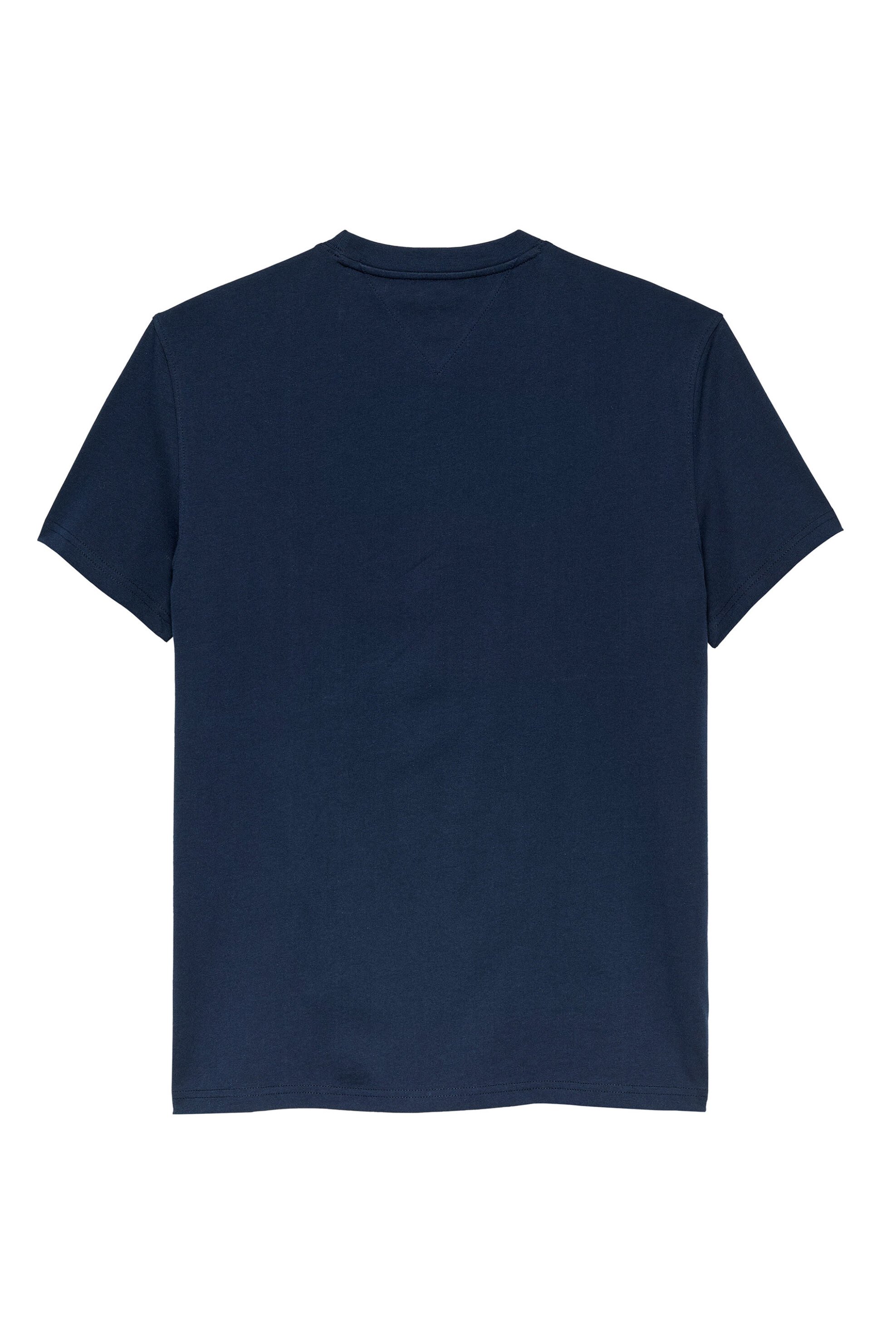 Tommy Jeans Ανδρικό T-Shirt με Κεντημένο Λογότυπο Regular Fit - Dm0Dm22504 Σκούρο Μπλε