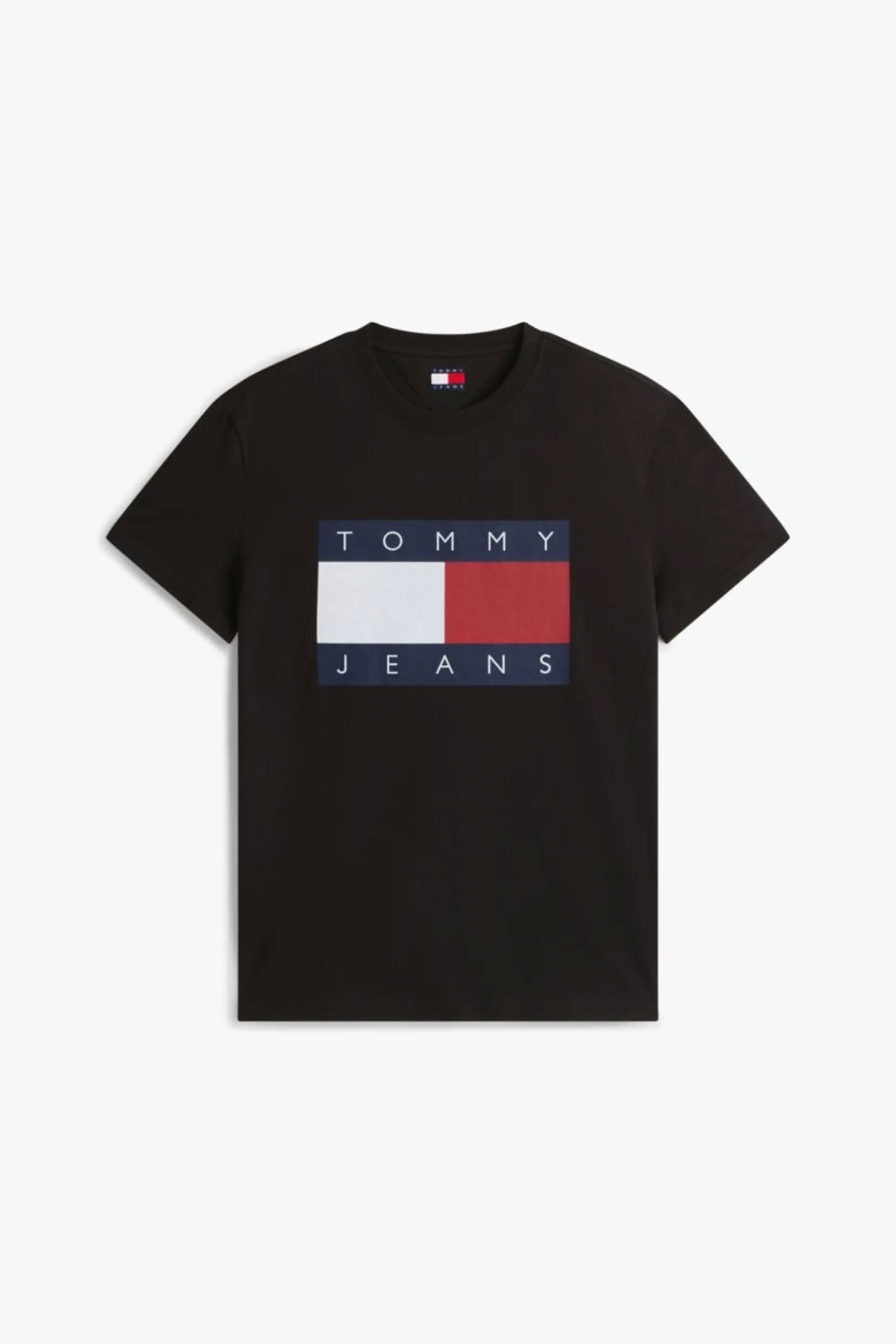 Tommy Jeans Ανδρικό T-Shirt με Λογότυπο Regular Fit - Dm0Dm22645 Μαύρο