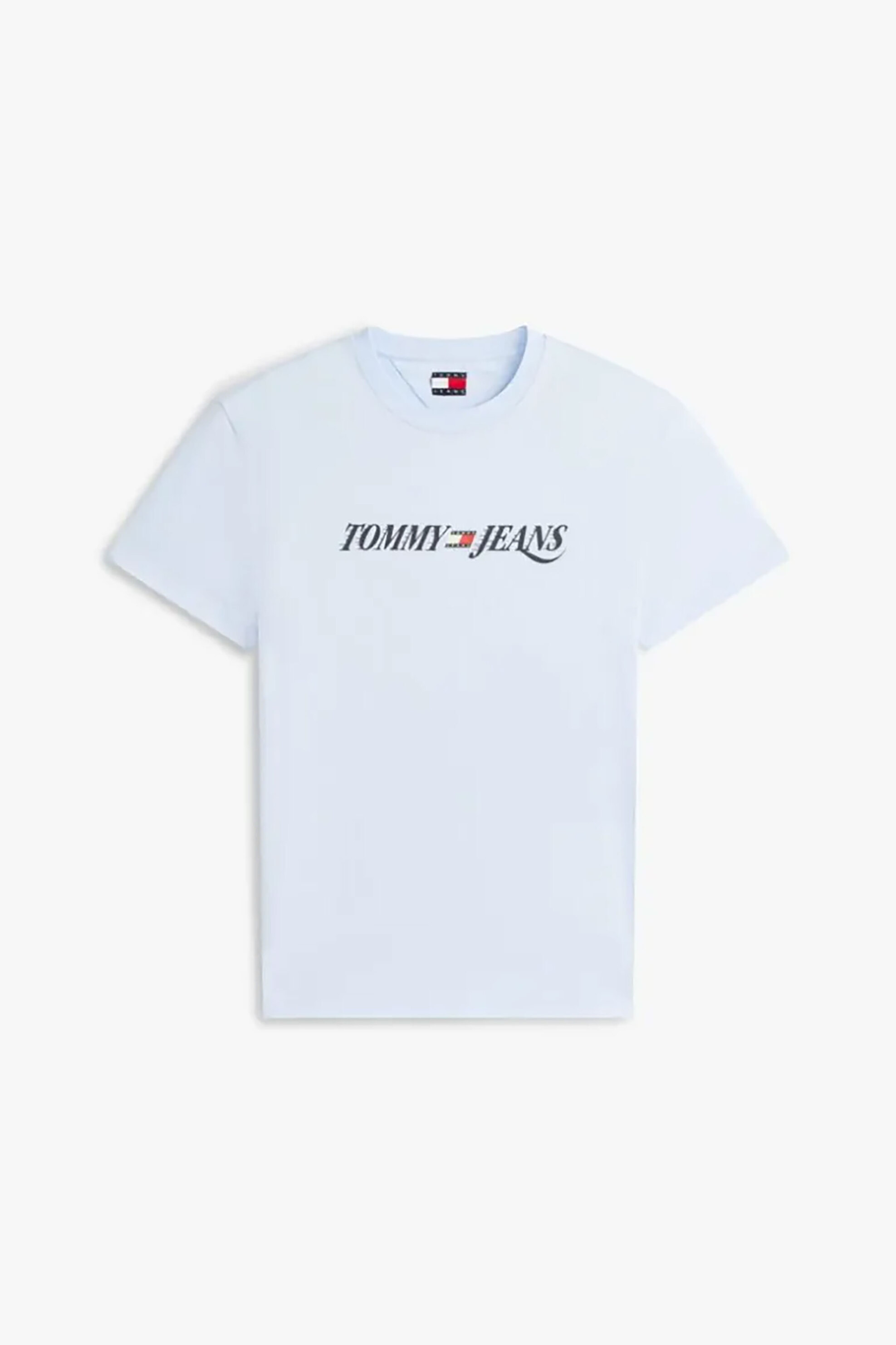 Tommy Jeans Ανδρικό T-Shirt με Λογότυπο Regular Fit - Dm0Dm22548 Γαλάζιο