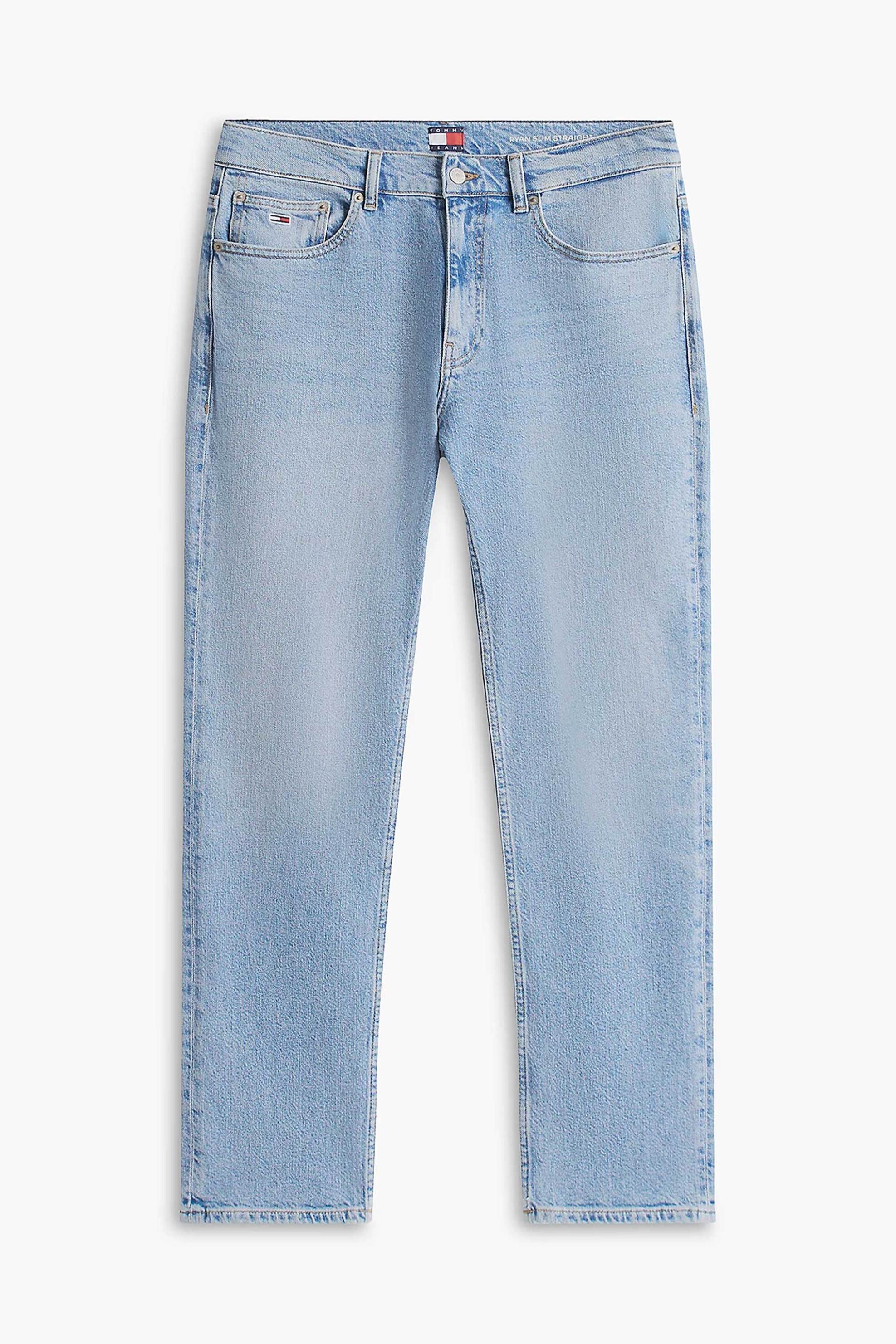 Tommy Jeans Ανδρικό Τζιν Παντελόνι Slim Straight Fit Ryan - Dm0Dm21024 Denim Blue Ανοιχτό