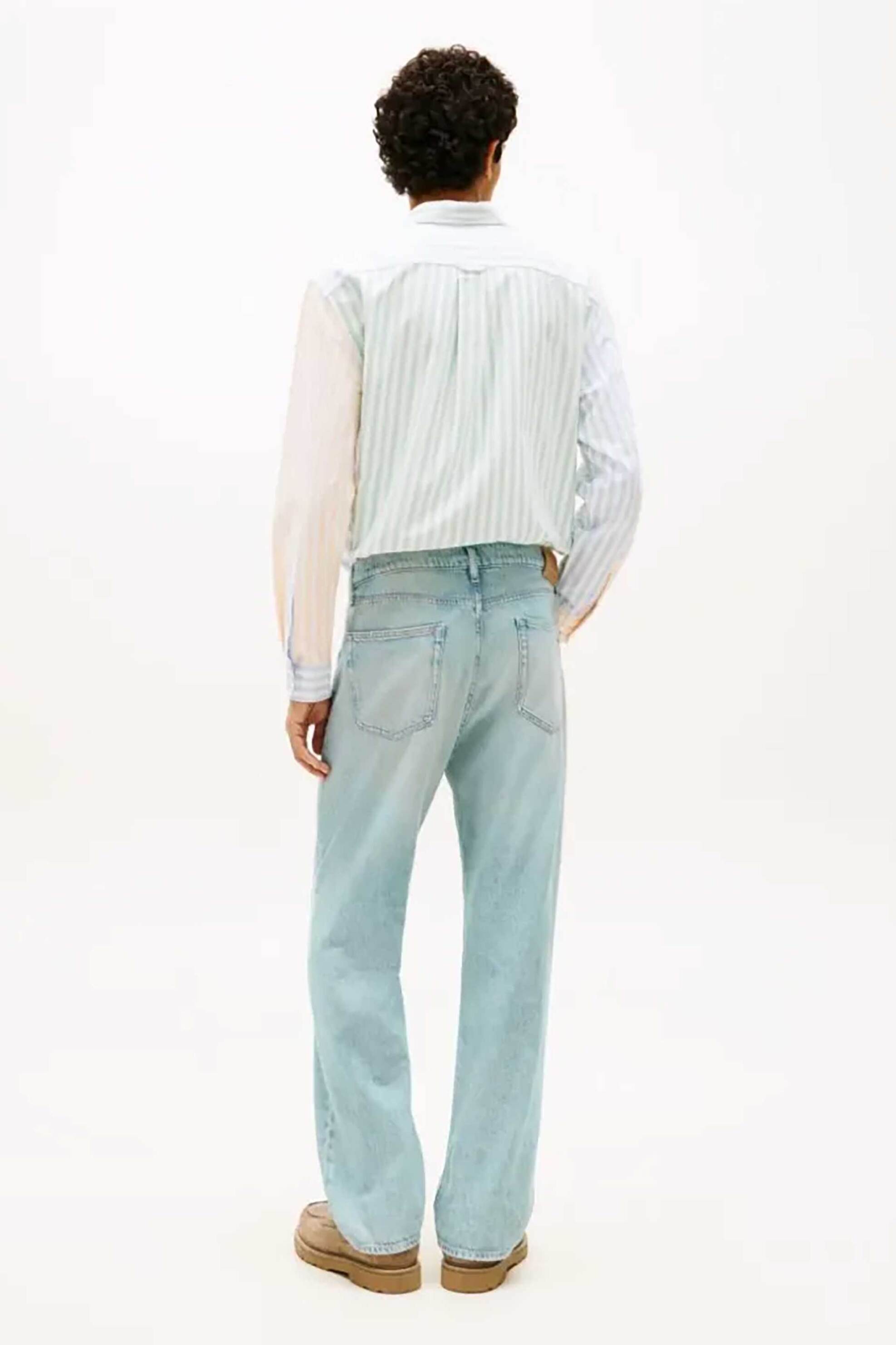 Tommy Jeans Ανδρικό Τζιν Παντελόνι Straight Fit Otis - Dm0Dm22925 Denim Blue Ανοιχτό