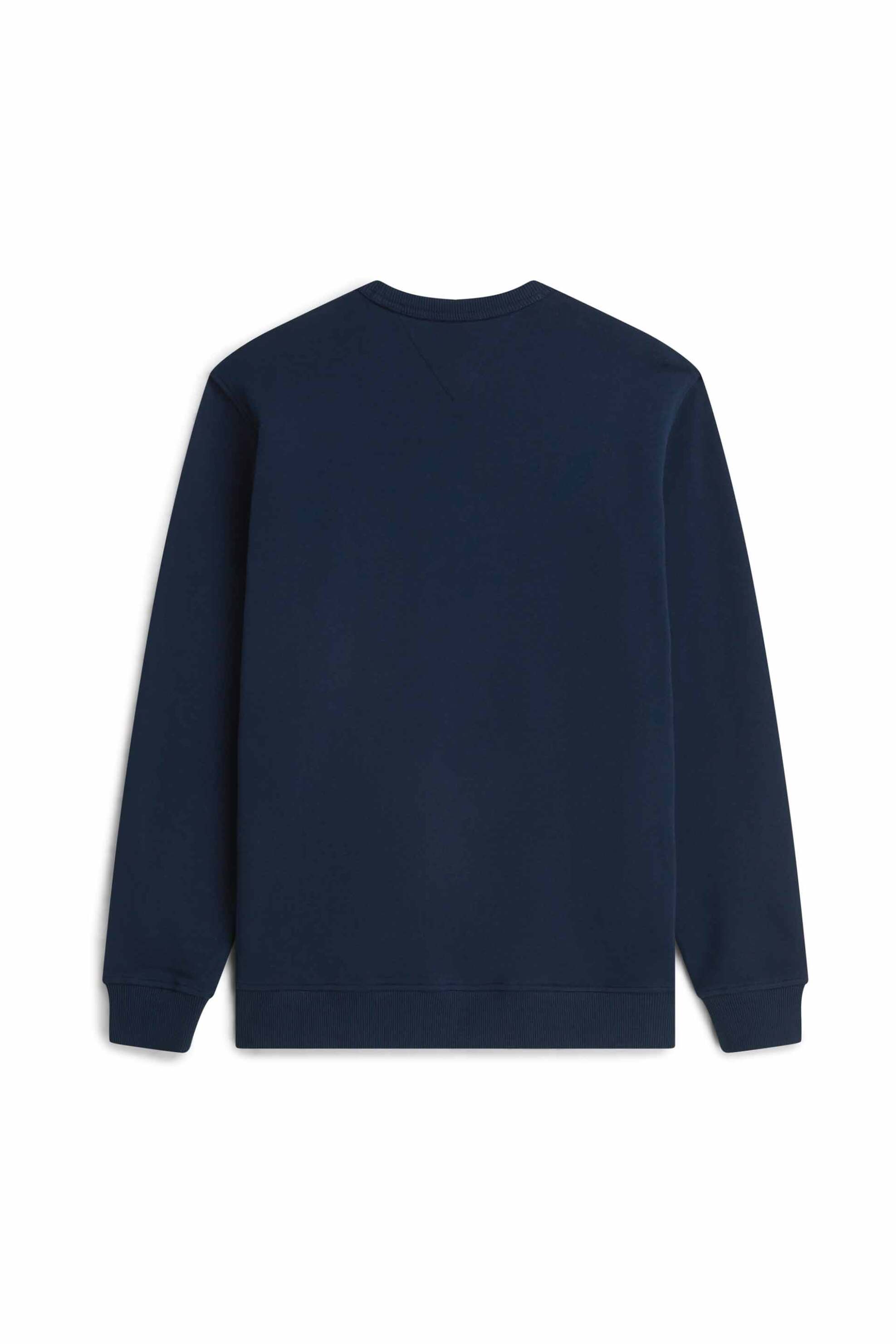 Tommy Jeans Ανδρική Μπλούζα Φούτερ με Λογότυπο Regular Fit - Dm0Dm21921 Μπλε Σκούρο