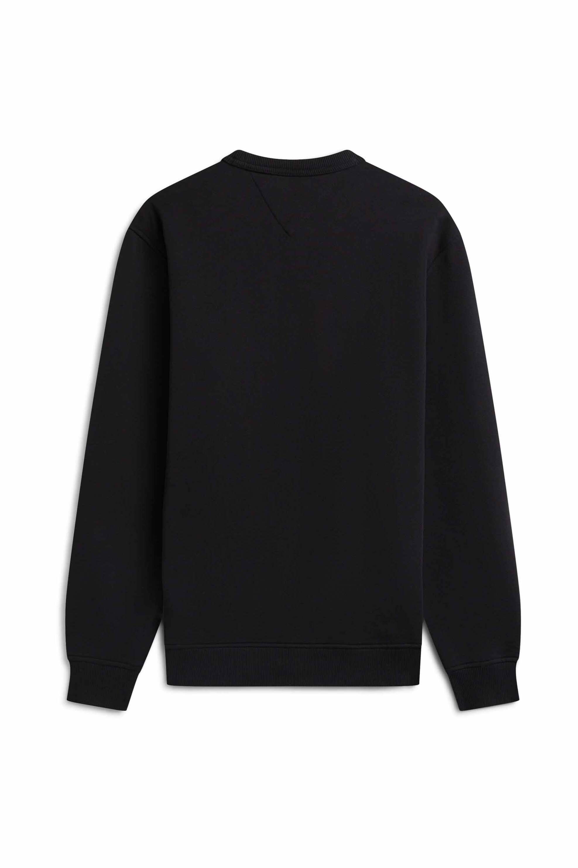 Tommy Jeans Ανδρική Μπλούζα Φούτερ με Λογότυπο Regular Fit - Dm0Dm21921 Μαύρο