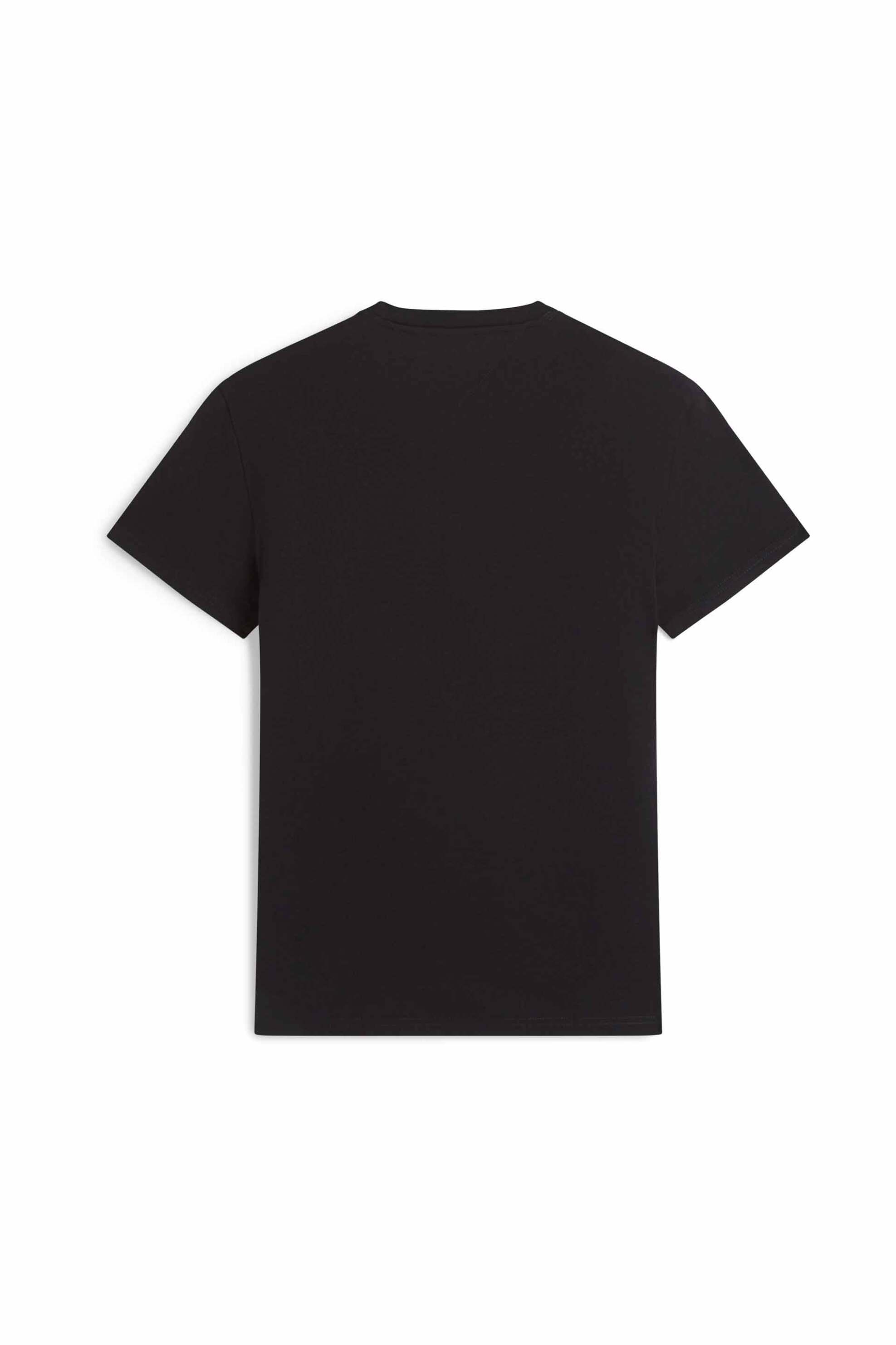 Tommy Jeans Ανδρικό T-Shirt με Logo Print Regular Fit - Dm0Dm23406 Μαύρο