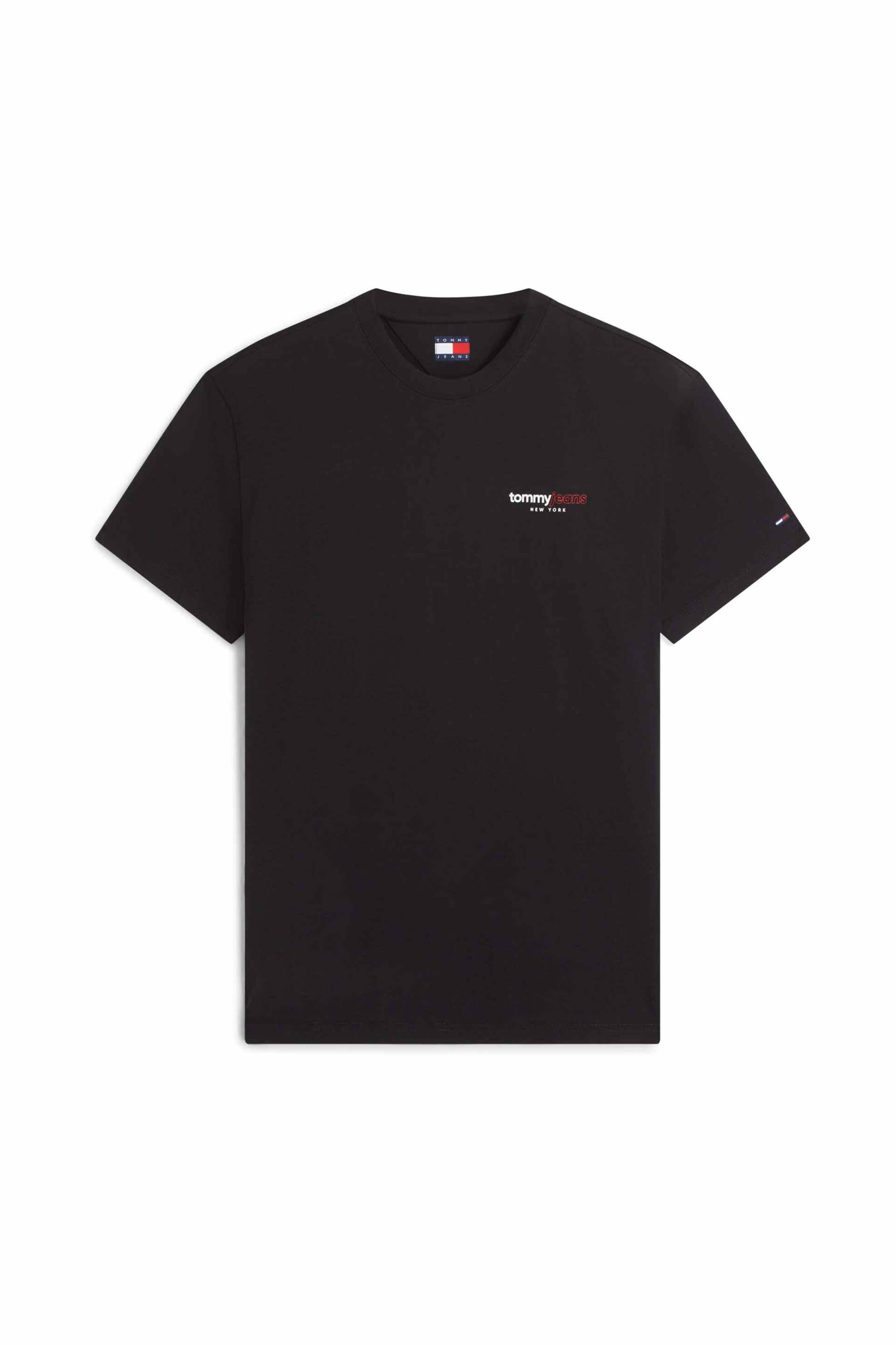 Tommy Jeans ανδρικό T-shirt με graphic logo print Regular Fit - DM0DM23375 Μαύρο