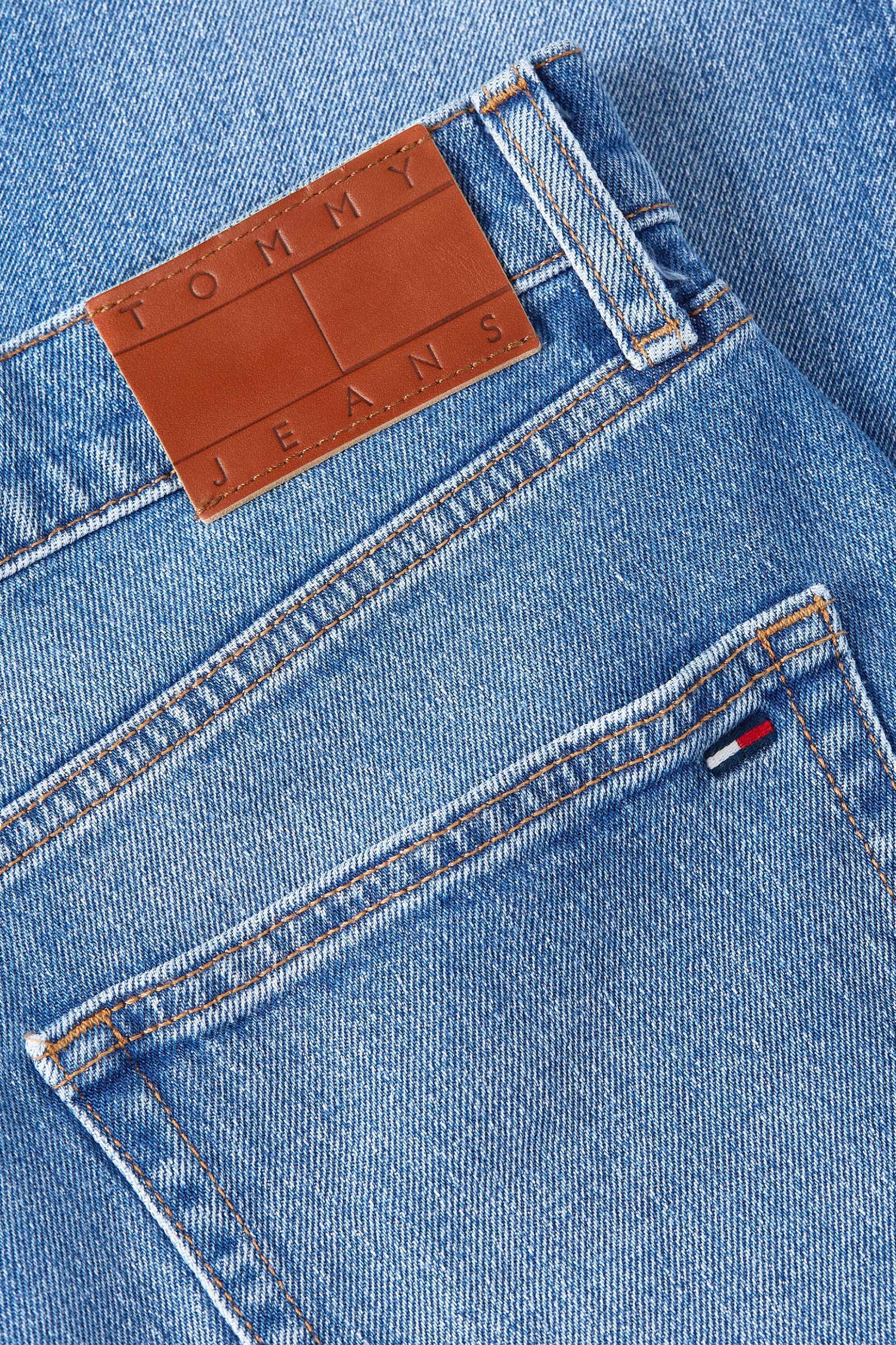 Tommy Jeans Ανδρικό Τζιν Παντελόνι Πεντάτσεπο Regular Straight Fit - Dm0Dm23402 Denim Blue