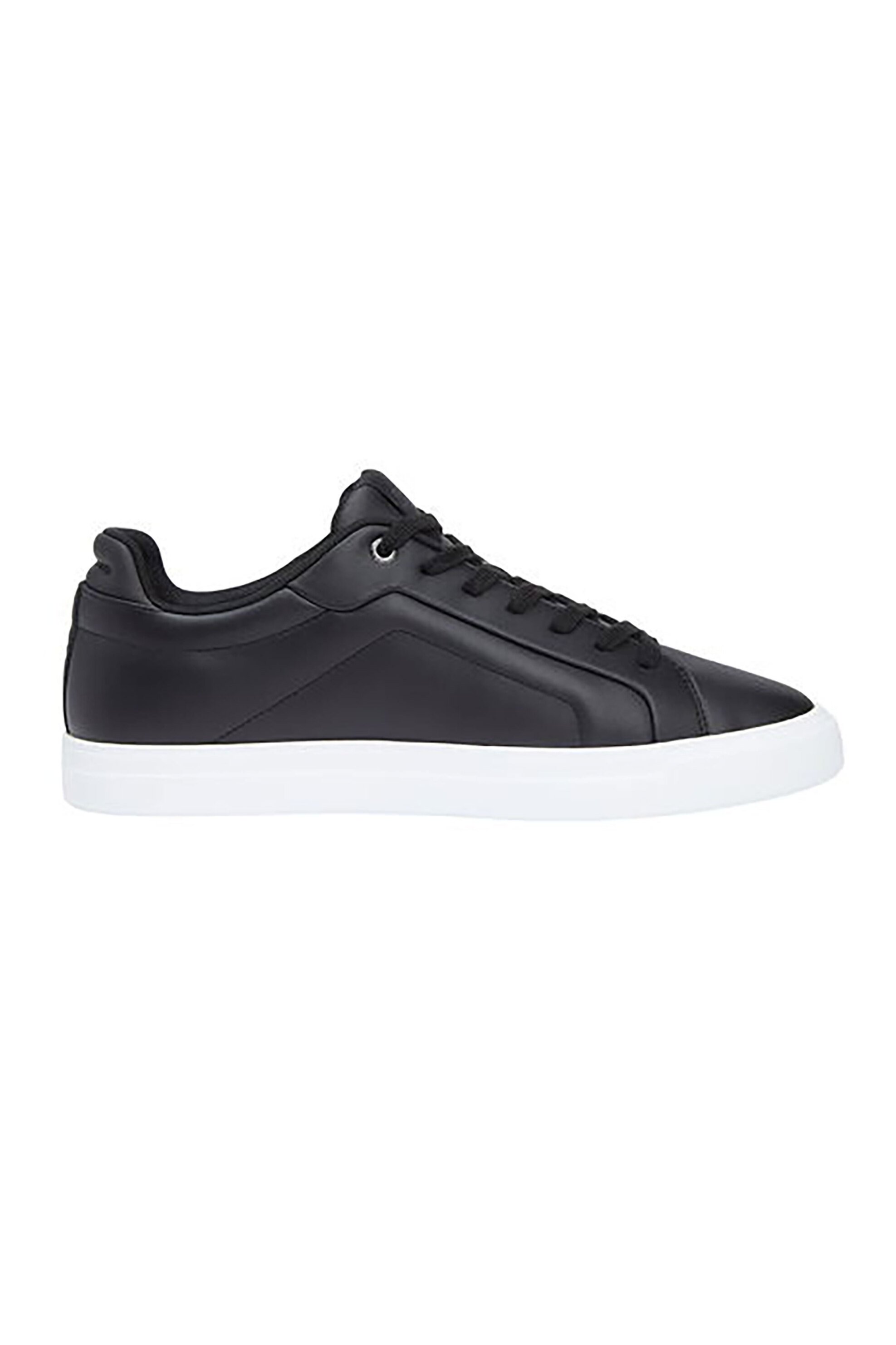 Tommy Jeans ανδρικά δερμάτινα sneakers με λογότυπο - FM0FM05837 Μαύρο