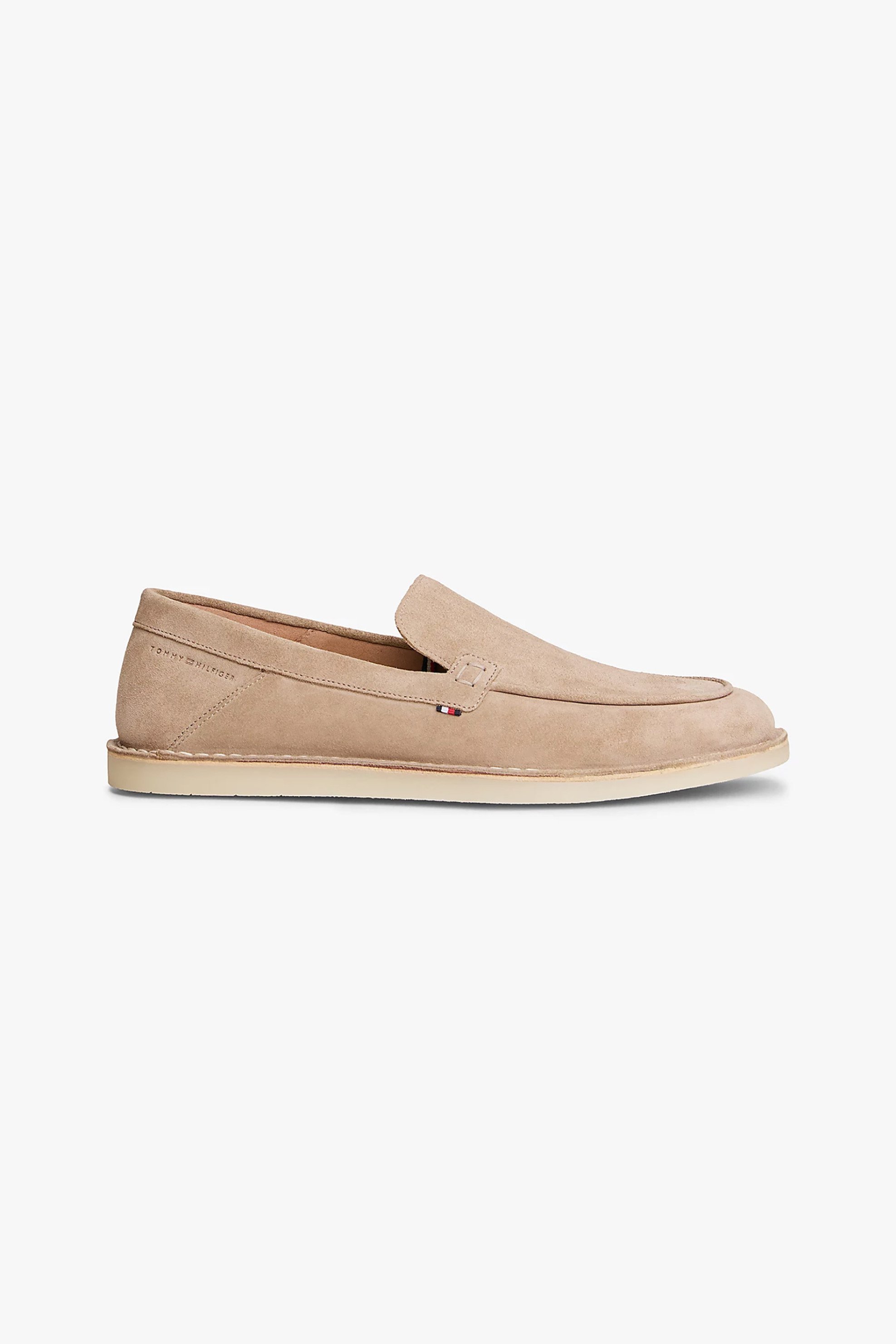 Tommy Hilfiger ανδρικά suede μοκασίνια μονόχρωμα - FM0FM05782 Taupe