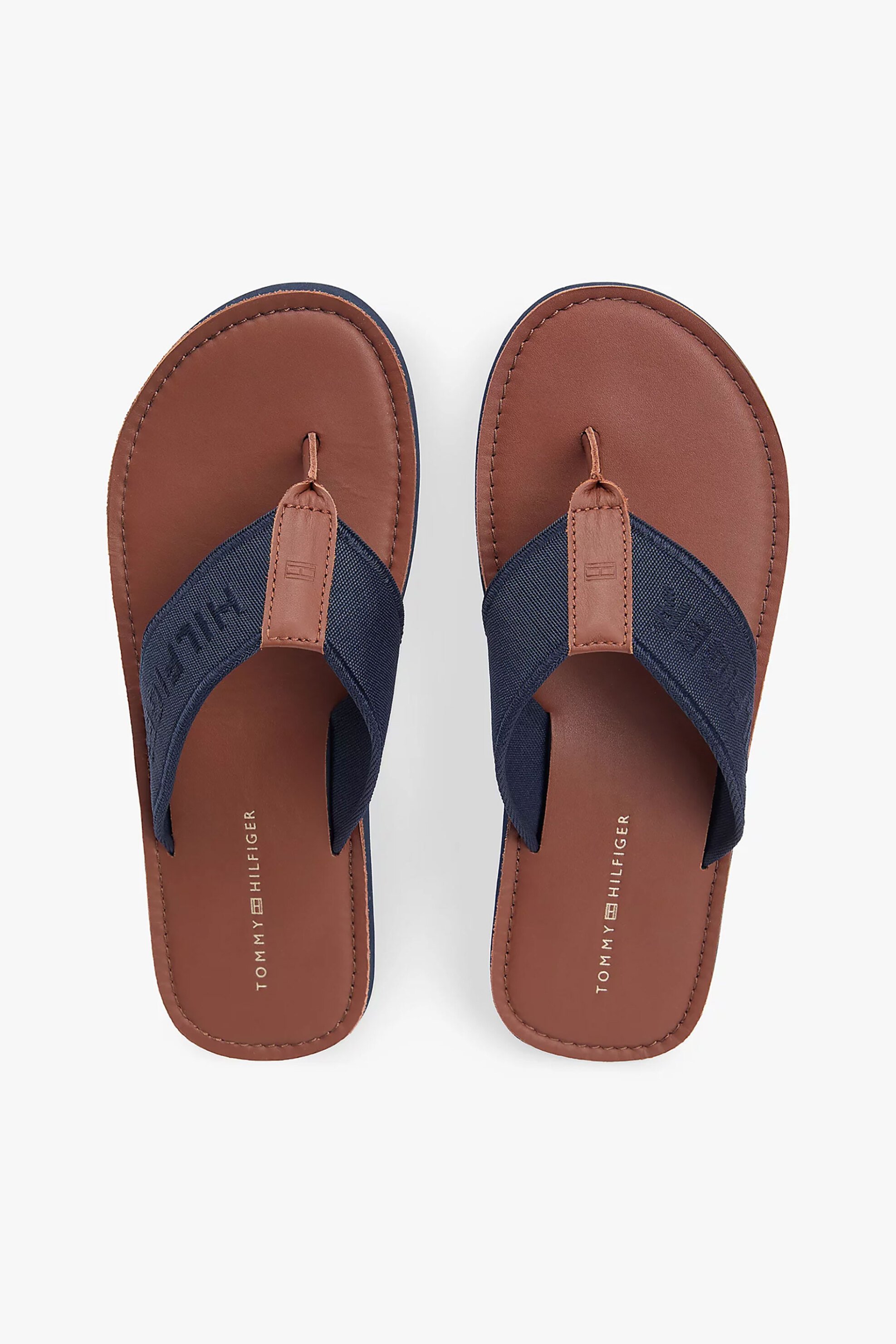Tommy Hilfiger ανδρικές σαγιονάρες μονόχρωμες - FM0FM05808 Μπλε Σκούρο