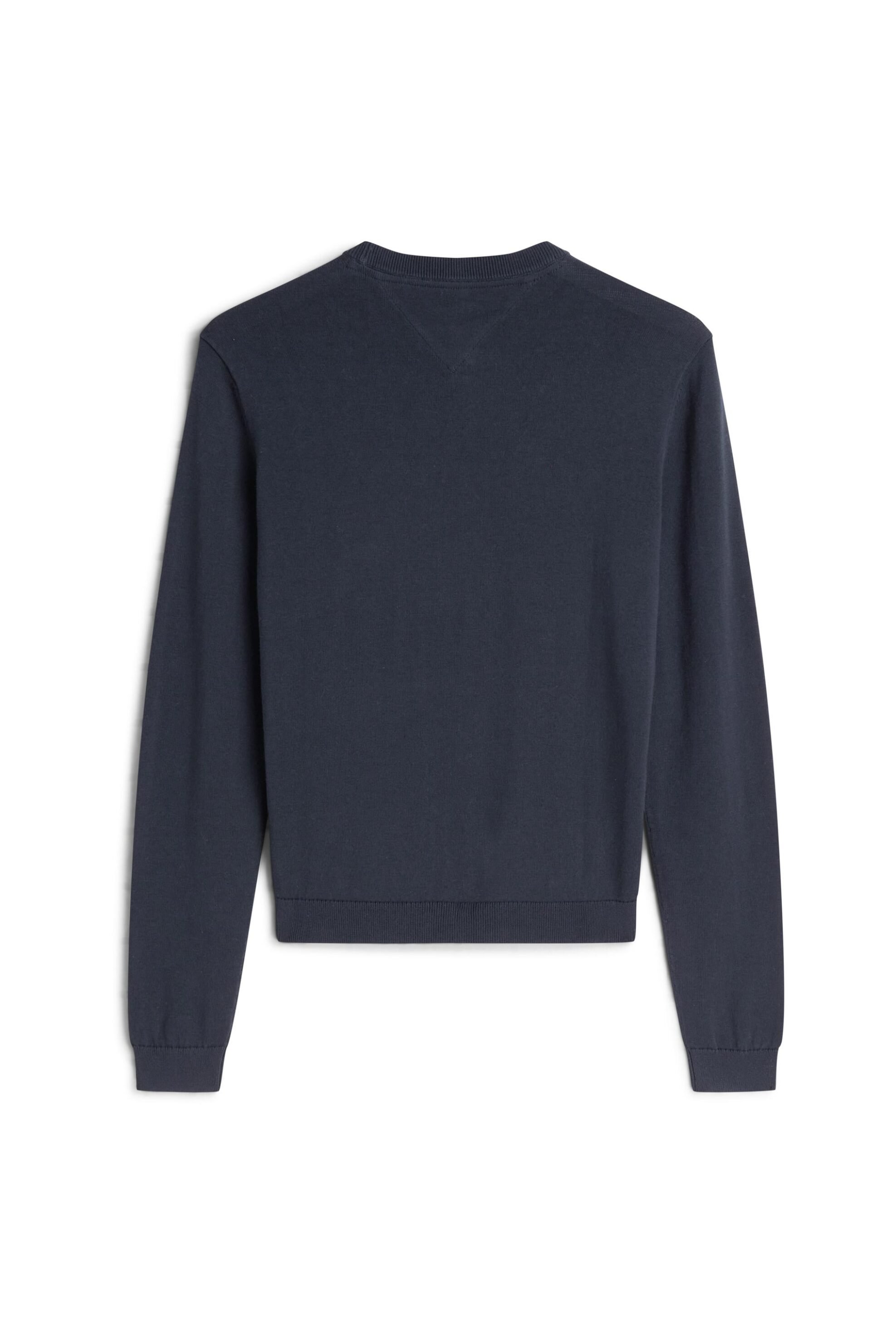 Tommy Jeans γυναικείο πουλόβερ με κεντημένο λογότυπο Regular Fit - DW0DW20159 Μπλε Σκούρο