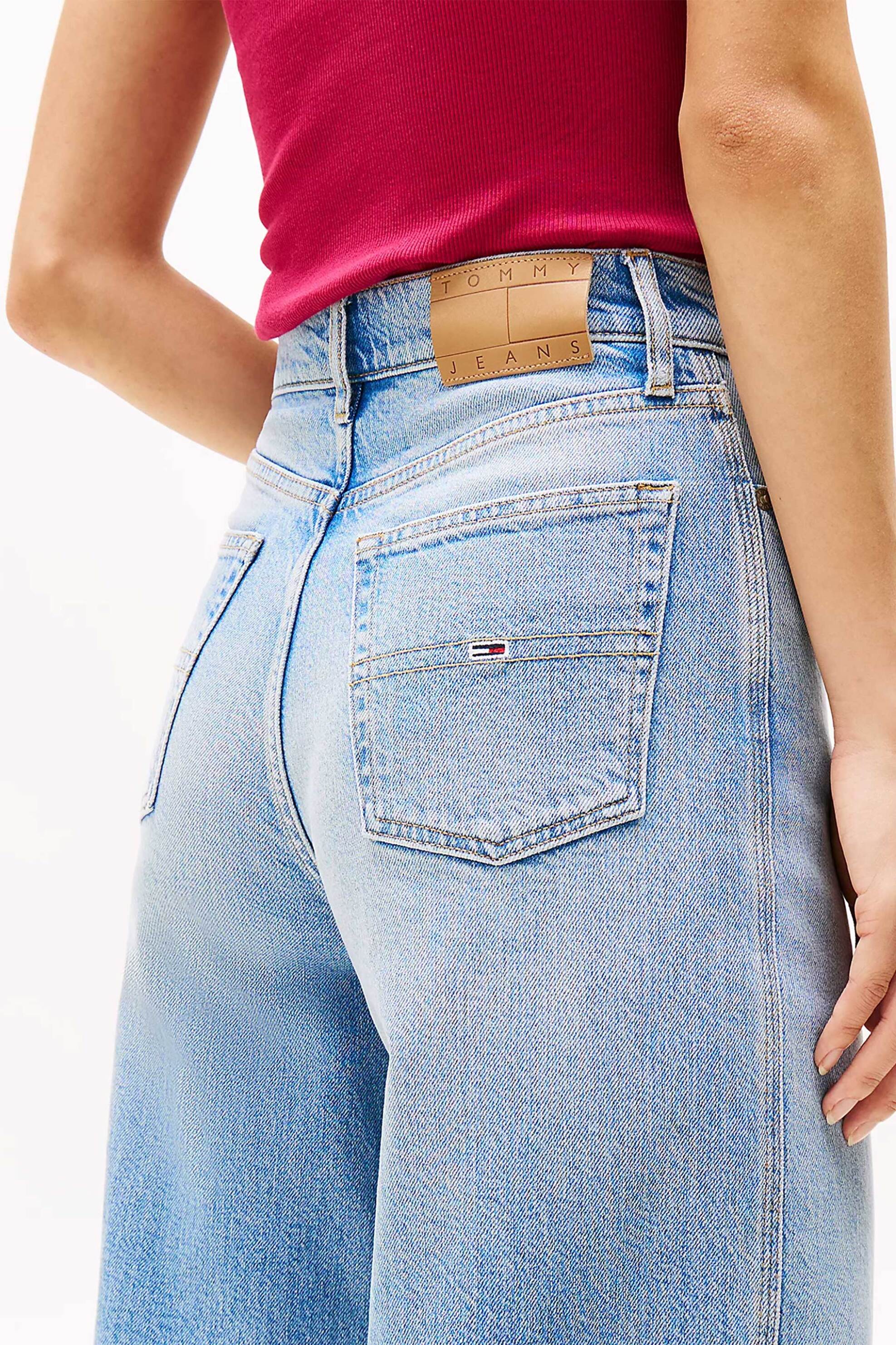 TOMMY JEANS Tommy Jeans γυναικείο τζιν παντελόνι ψηλόμεσο πεντάτσεπο Wide Leg "Claire" - DW0DW20583 Denim Blue Ανοιχτό - 4