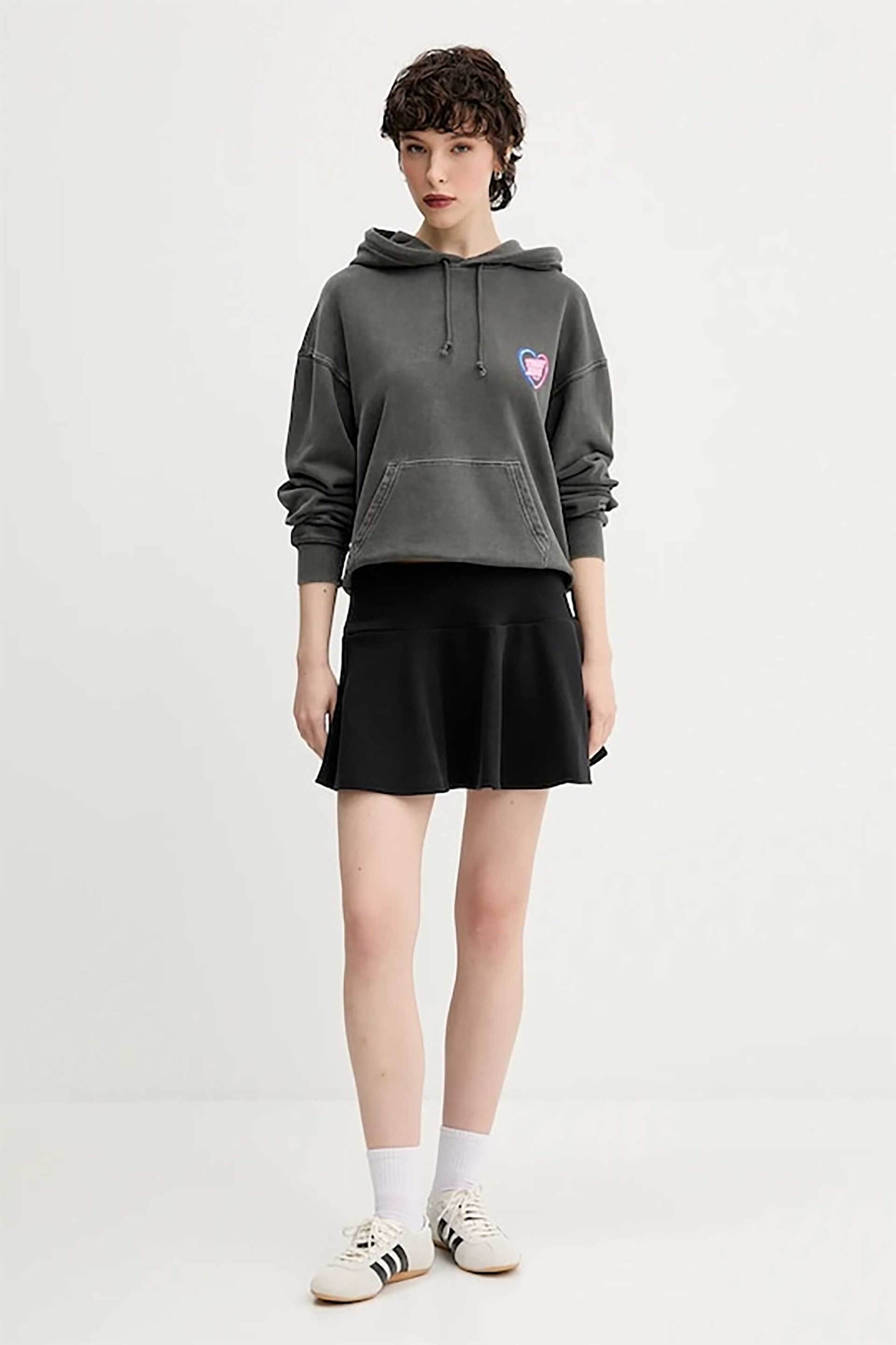 TOMMY JEANS Tommy Jeans γυναικεία μπλούζα φούτερ με logo print - DW0DW20945 Μαύρο - 3