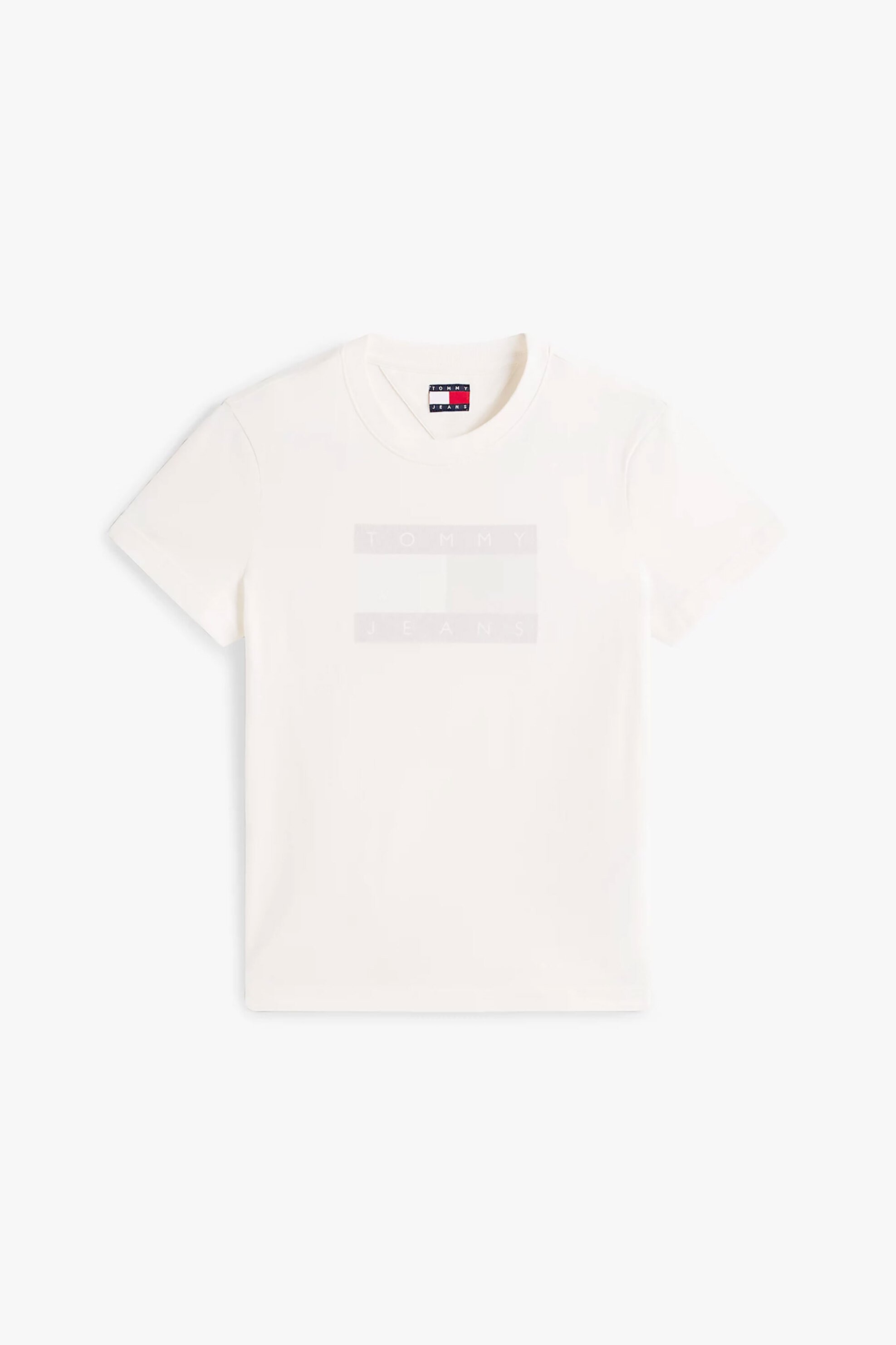 TOMMY JEANS Tommy Jeans γυναικείο T-shirt με logo print Regular Fit - DW0DW22562 Εκρού - 4
