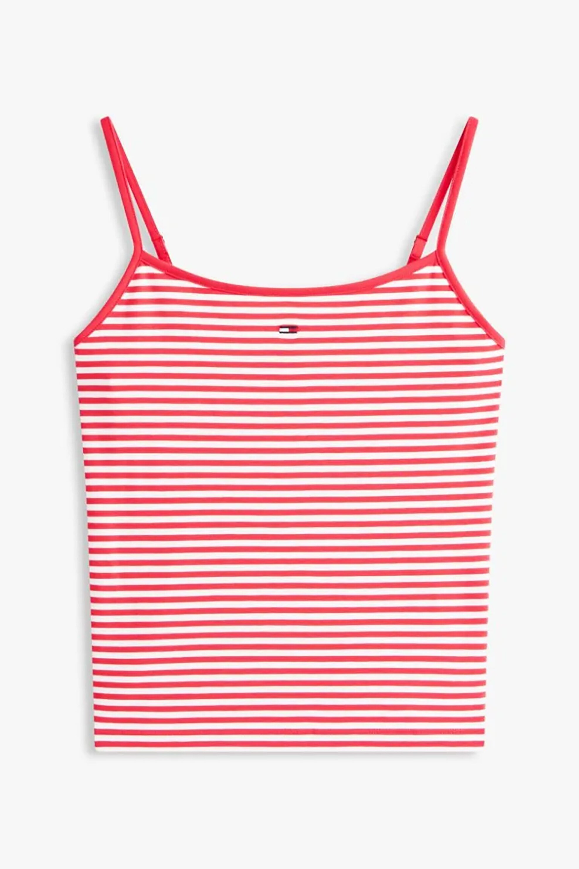 TOMMY JEANS Tommy Jeans γυναικείο τοπ με λογότυπο Slim Fit "Essential" - DW0DW20675 Κόκκινο - 4