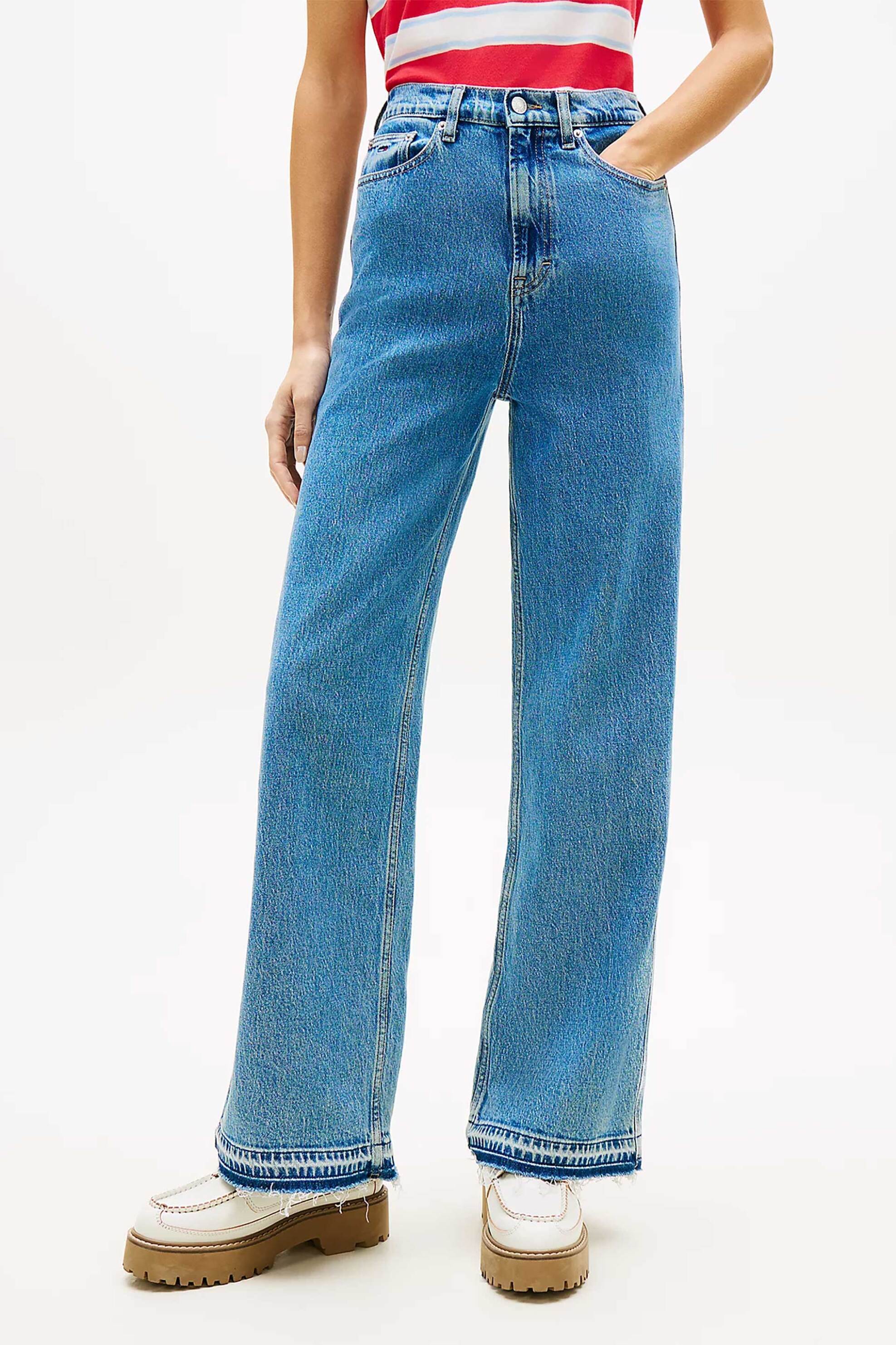 TOMMY JEANS Tommy Jeans γυναικείο τζιν παντελόνι Wide Fit "Claire" - DW0DW22641 Denim Blue - 2