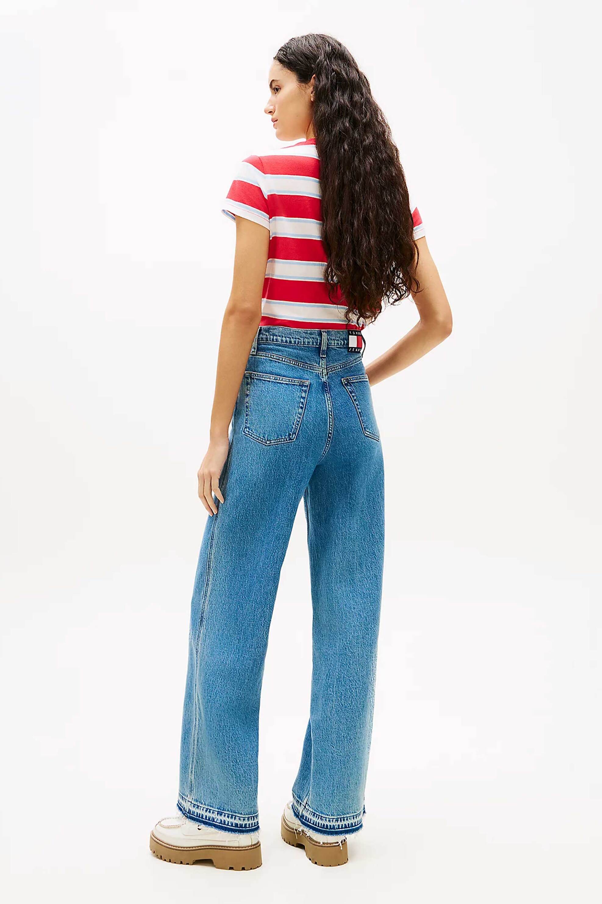 TOMMY JEANS Tommy Jeans γυναικείο τζιν παντελόνι Wide Fit "Claire" - DW0DW22641 Denim Blue - 3