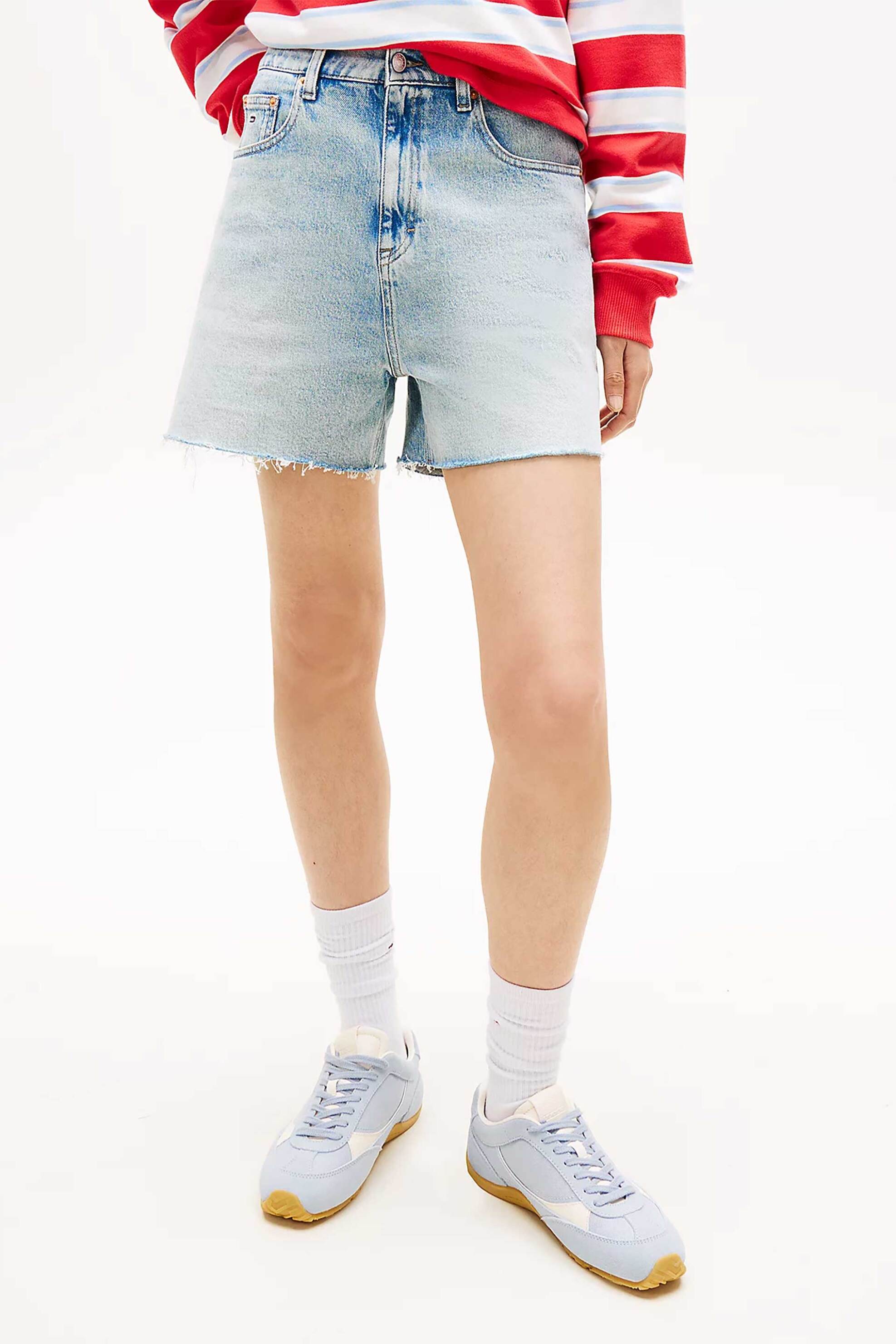 TOMMY JEANS Tommy Jeans γυνακείο denim σορτς Straight Leg Mom - DW0DW22694 Denim Blue Ανοιχτό - 2