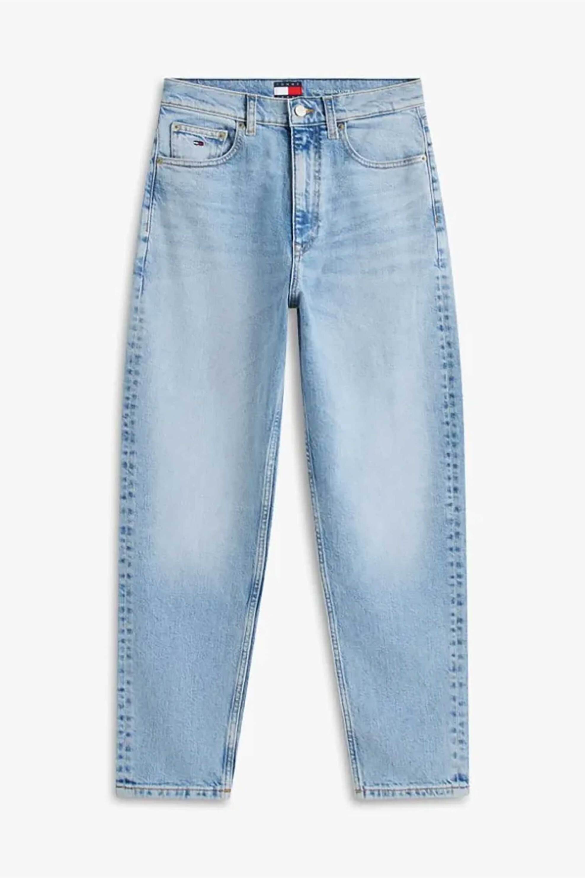 TOMMY JEANS Tommy Jeans γυναικείο τζιν παντελόνι πεντάτσεπο Tapered Mom Fit - DW0DW22993 Denim Blue Ανοιχτό - 4