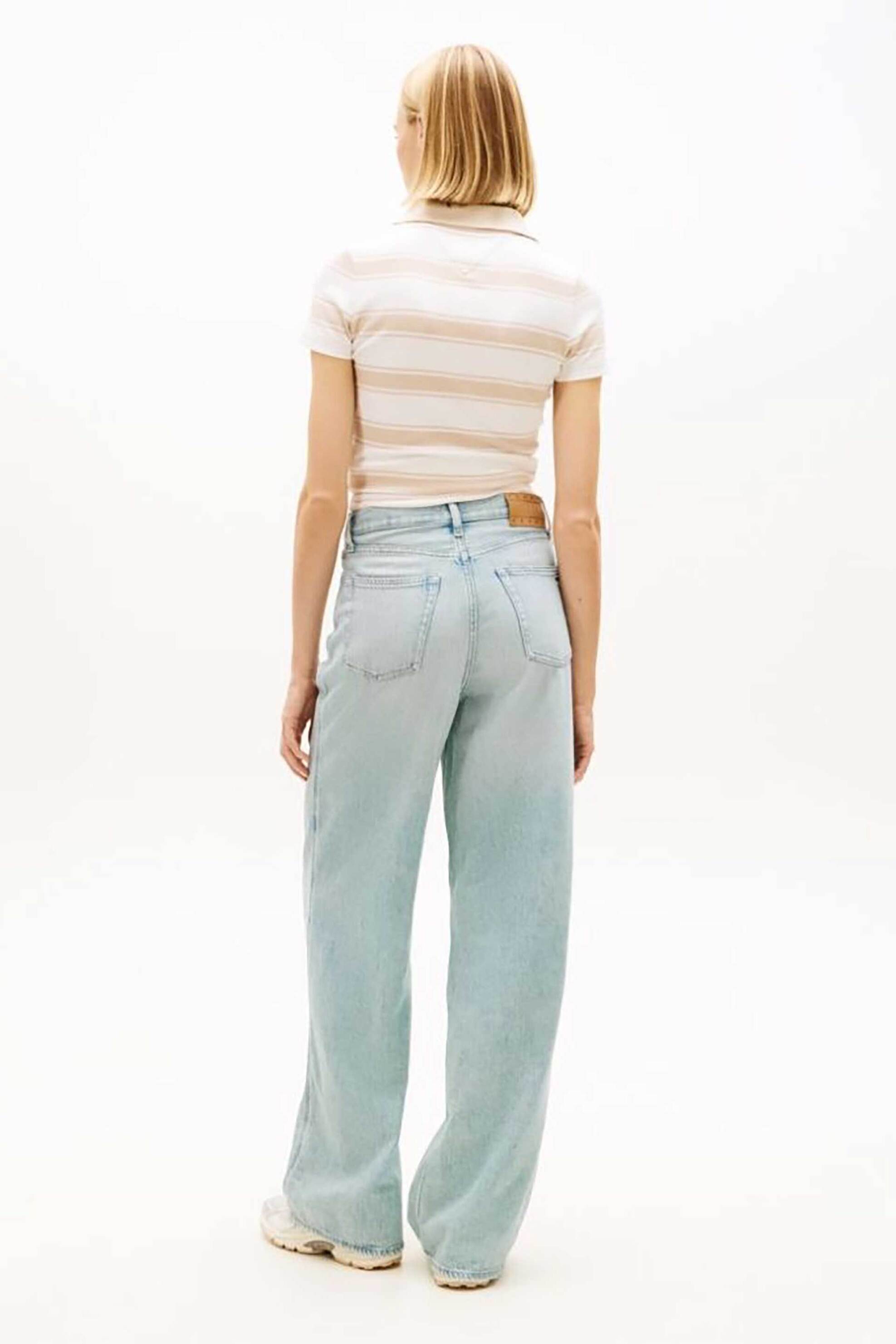 TOMMY JEANS Tommy Jeans γυναικείο τζιν παντελόνι ψηλόμεσο "Claire" - DW0DW22659 Denim Blue Ανοιχτό - 4
