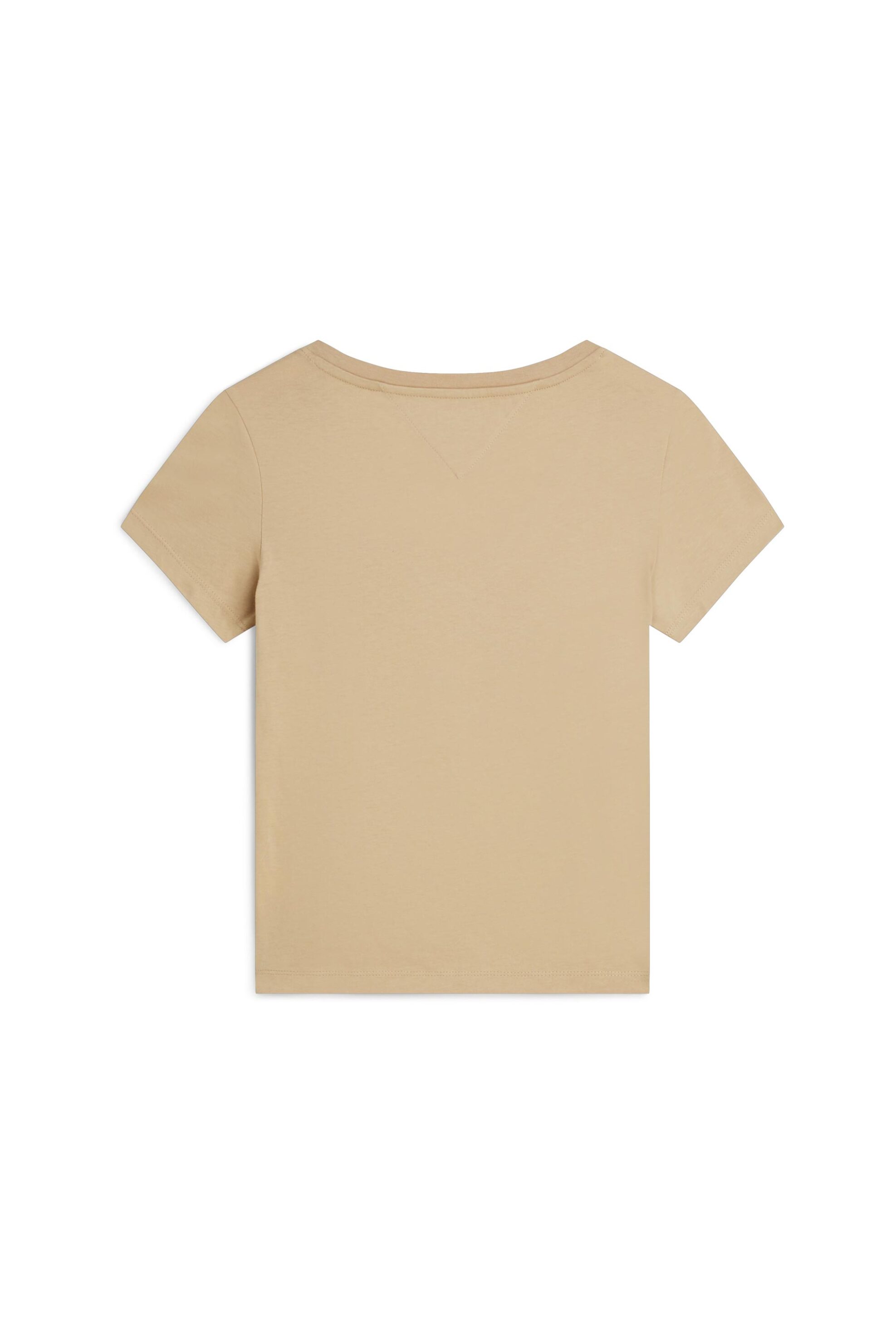 Tommy Jeans γυναικείο T-shirt με V και λογότυπο Slim Fit - DW0DW20458 Μπεζ