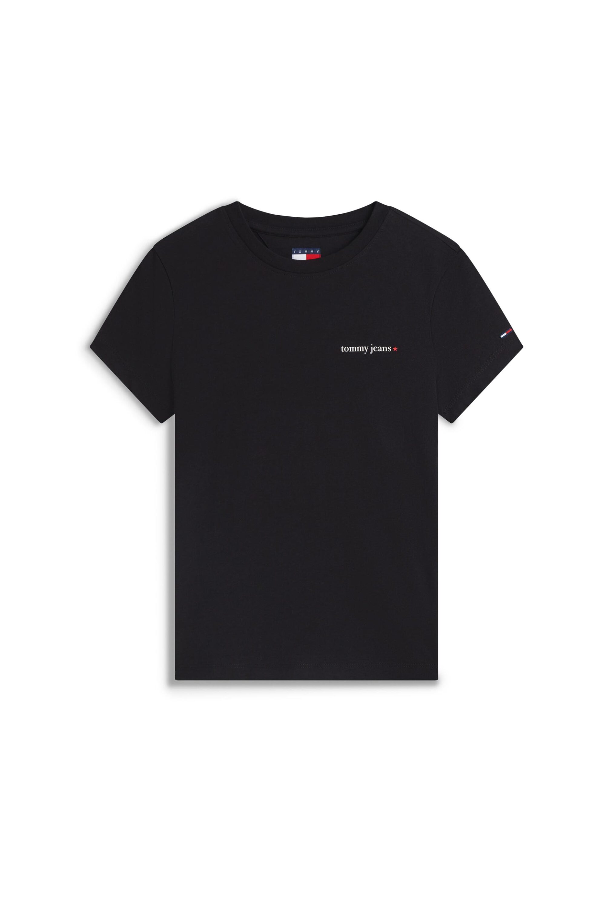 Tommy Jeans γυναικείο T-shirt με logo print Slim Fit - DW0DW23479 Μαύρο