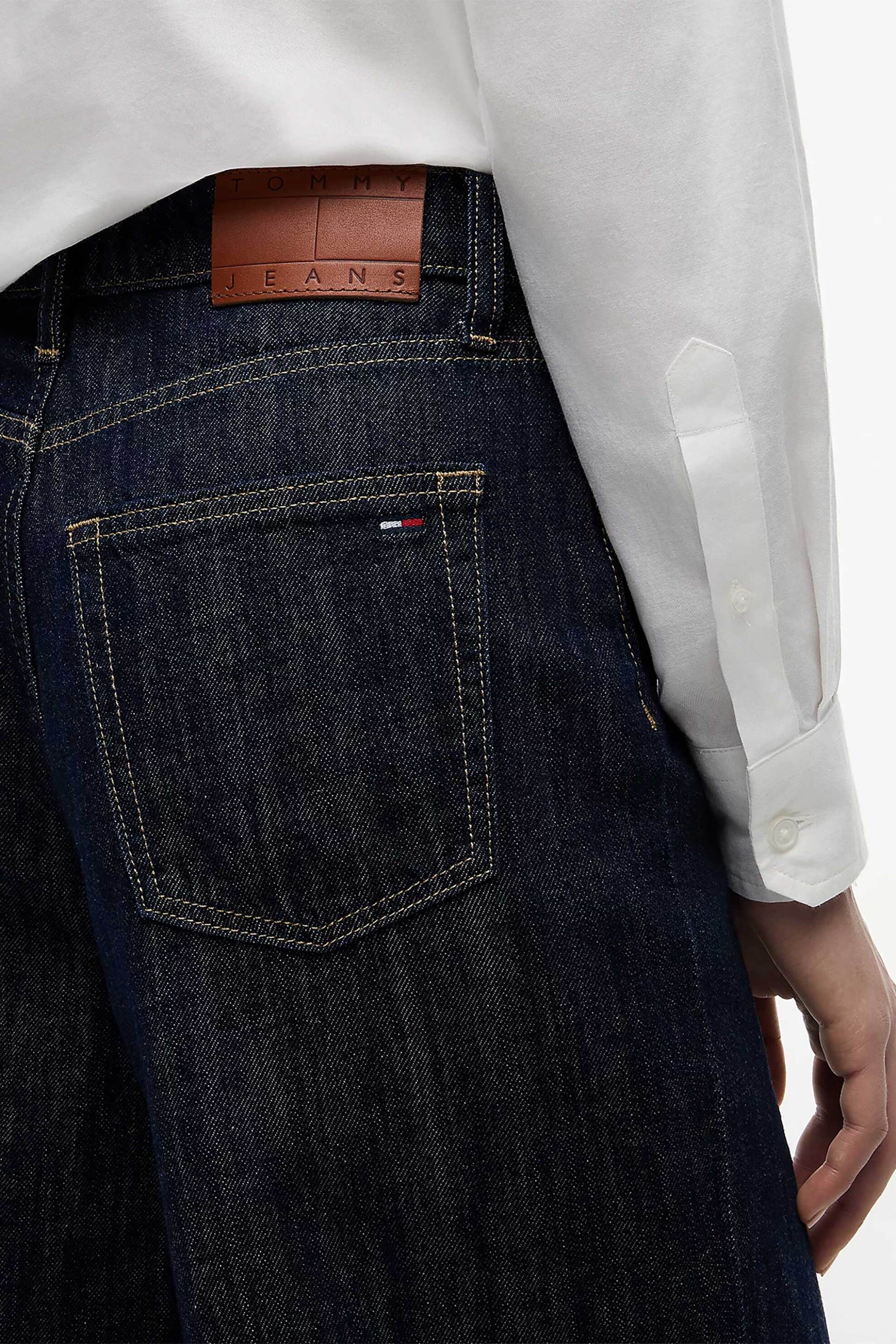 Tommy Jeans Γυναικείο Τζιν Παντελόνι Wide Leg - Dw0Dw23093 Denim Blue Σκούρο