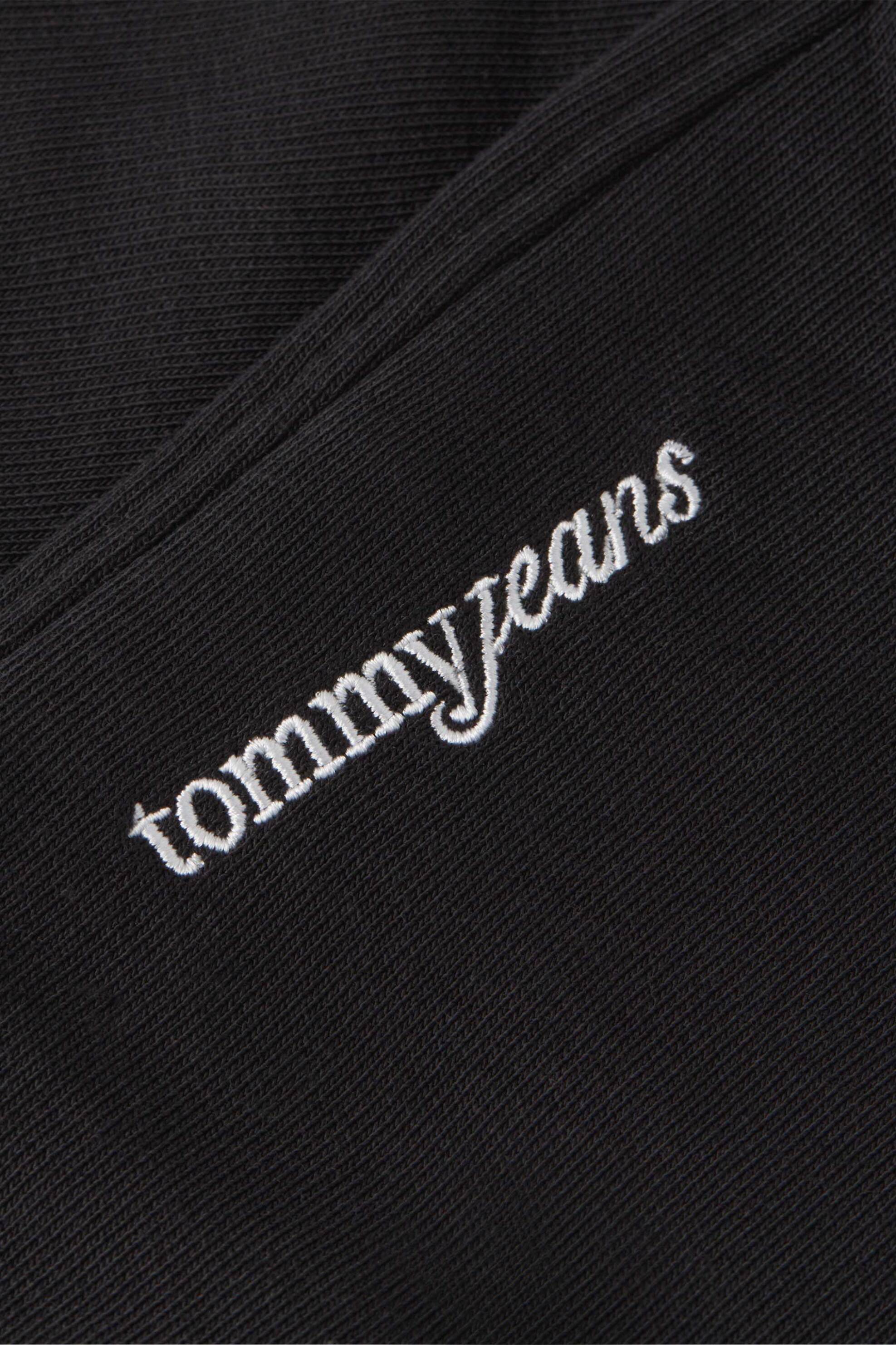 Tommy Jeans Γυναικείο Παντελόνι Φόρμας με Κεντημένο Λογότυπο Wide Leg - Dw0Dw22951 Μαύρο