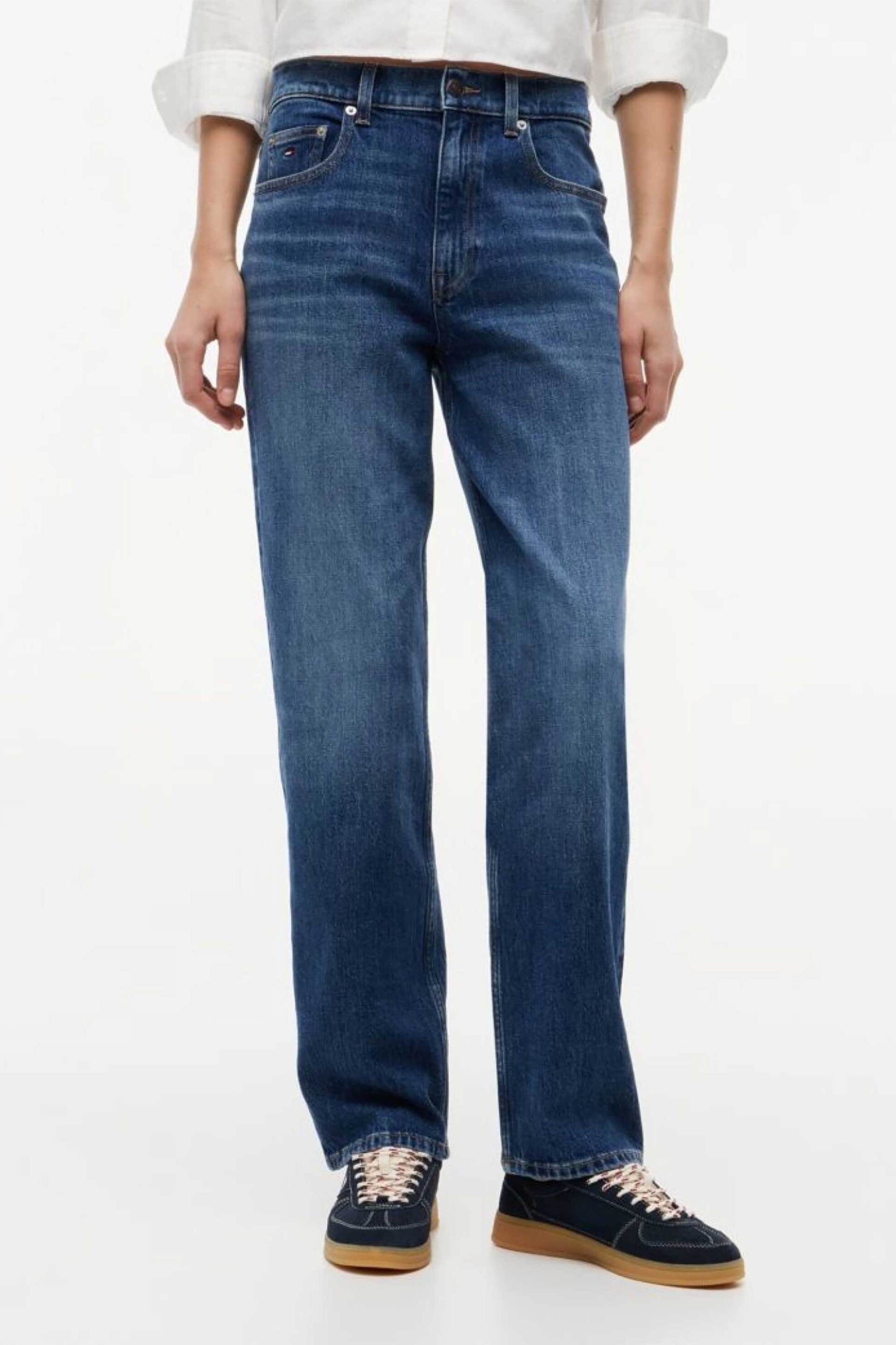Tommy Jeans γυναικείο τζιν παντελόνι Slim Fit - DW0DW23019 Denim Blue Σκούρο