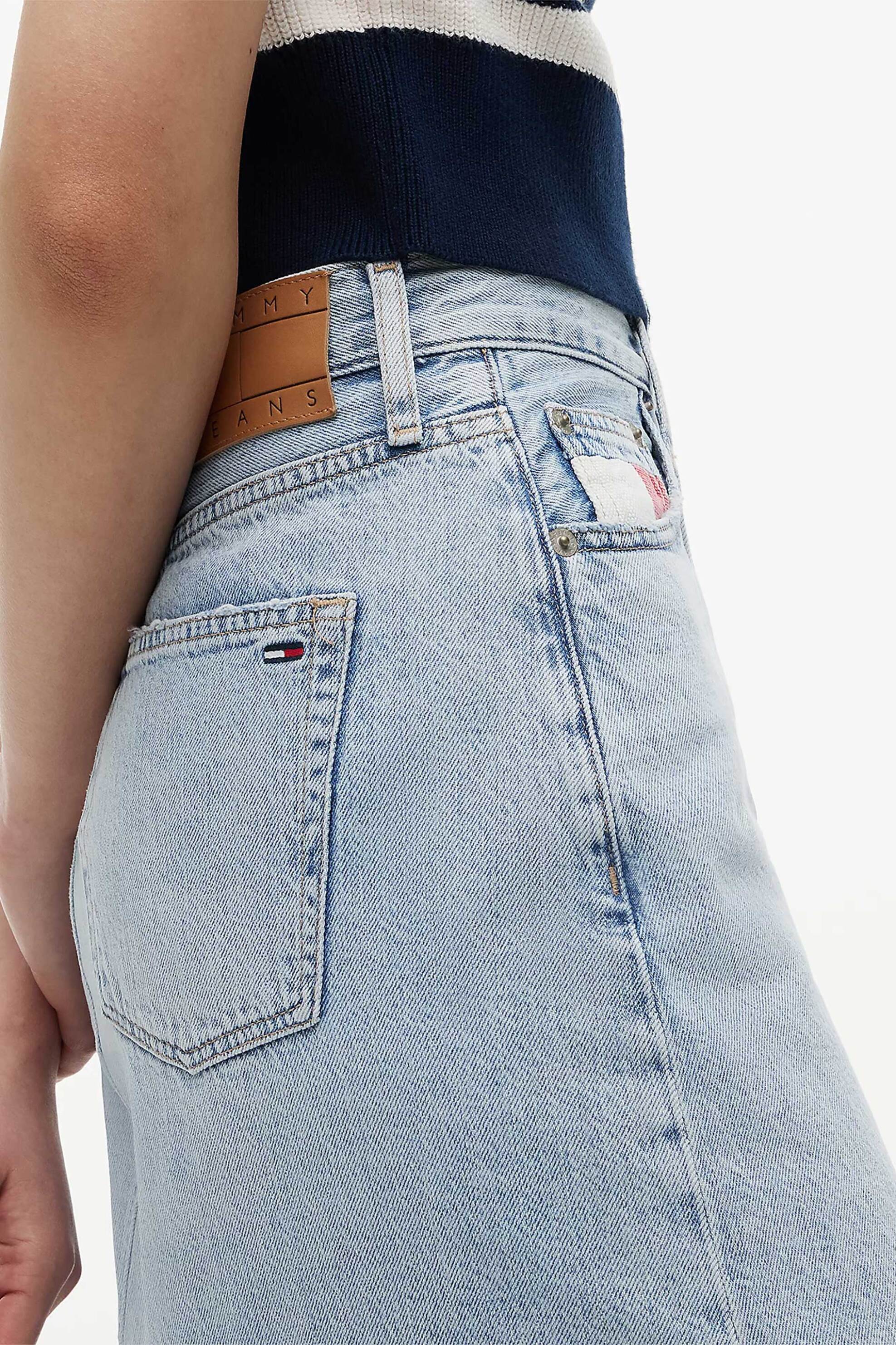 Tommy Jeans Mini Γυναικεία Denim Φούστα Claire - Dw0Dw23474 Blue Ανοιχτό
