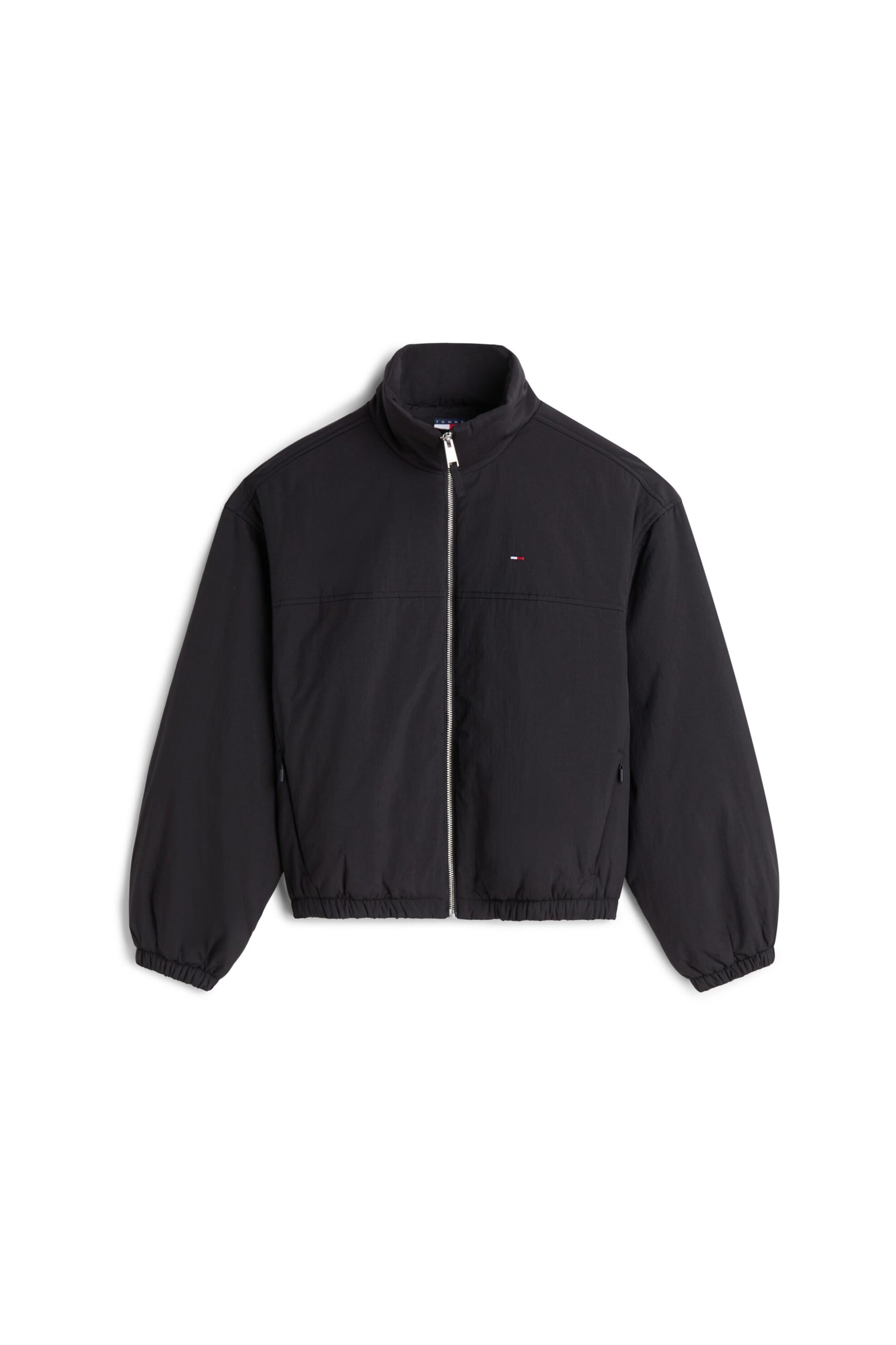 TOMMY JEANS Tommy Jeans γυναικείο μπουφάν με ψηλό λαιμό και λογότυπο Relaxed Fit - DW0DW22908 Μαύρο