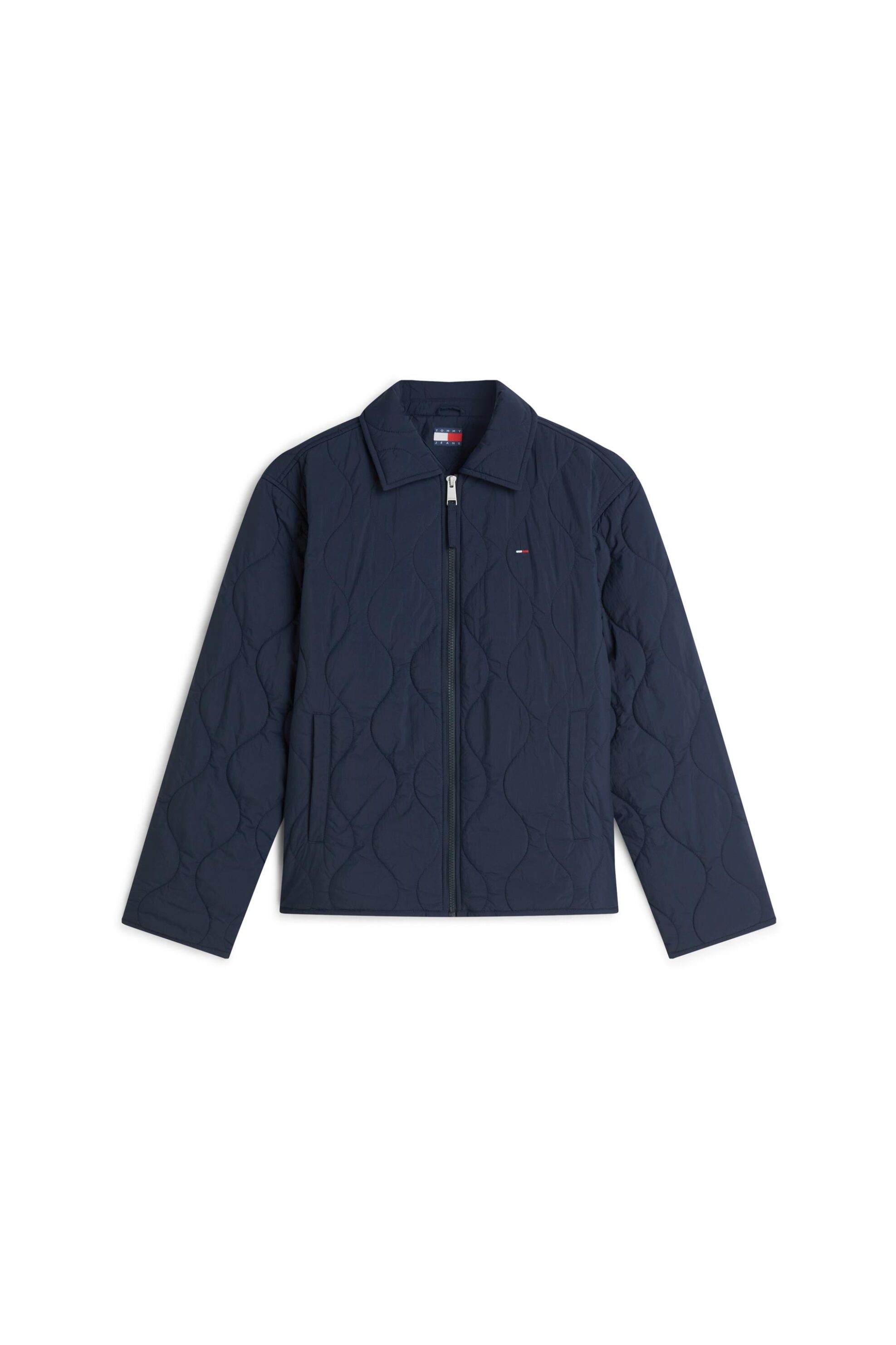 TOMMY JEANS Tommy Jeans γυναικείο αδιάβροχο jacket καπιτονέ με λογότυπο Relaxed Fit - DW0DW22909 Μπλε Σκούρο