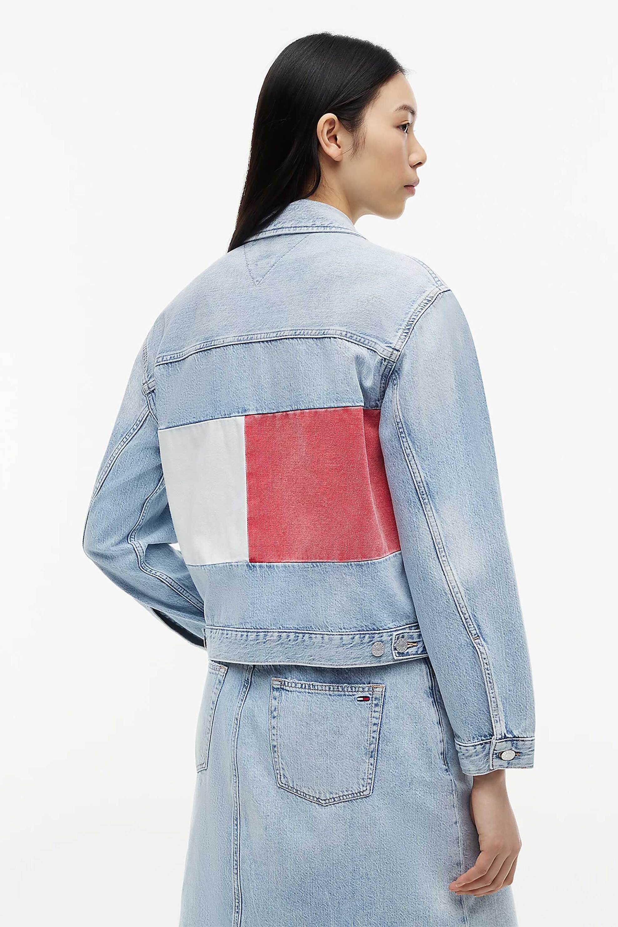 Tommy Jeans Γυναικείο Denim Jacket Relaxed Fit - Dw0Dw23471 Blue Ανοιχτό