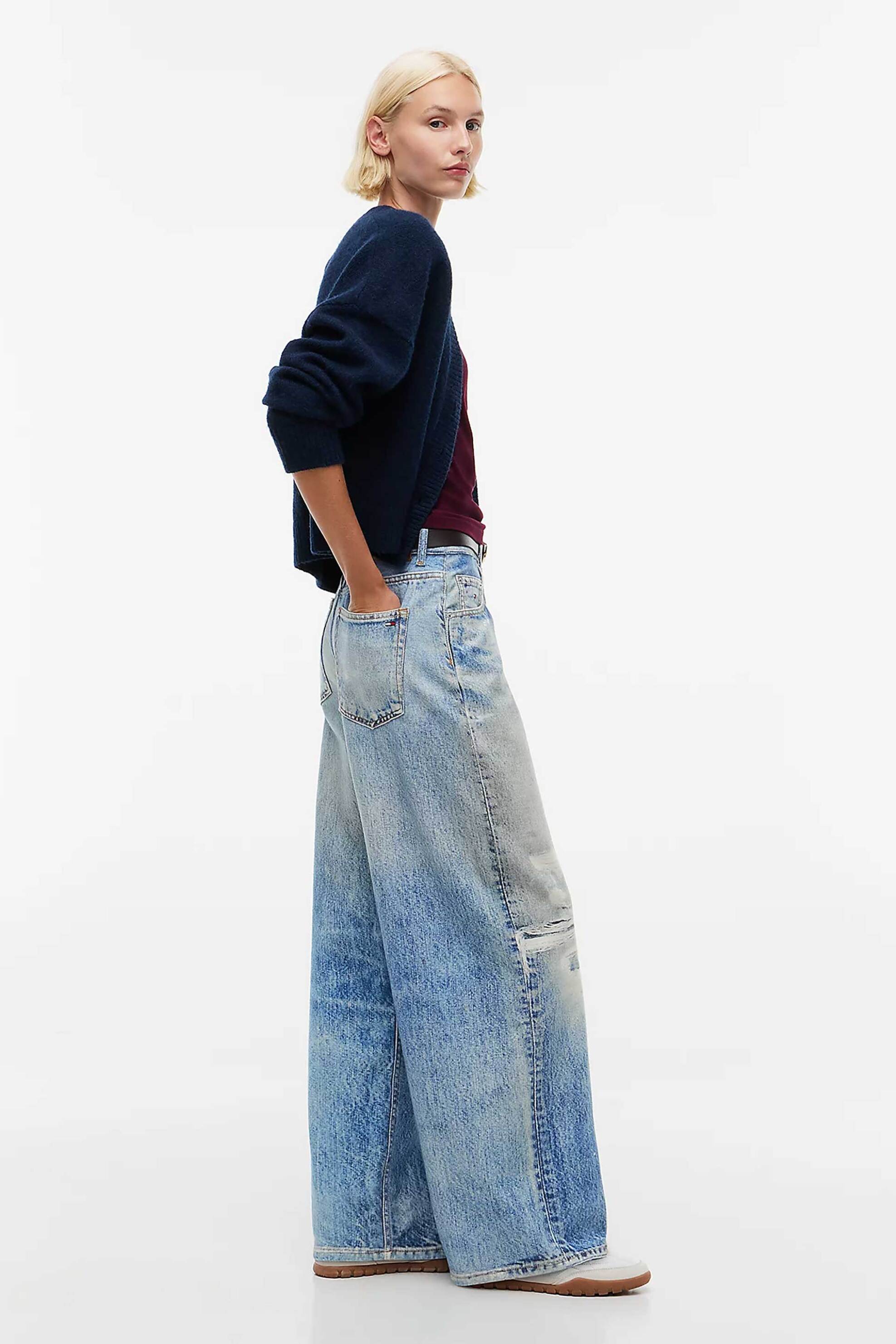 TOMMY JEANS Tommy Jeans γυναικείο τζιν παντελόνι πεντάτσεπο Loose Wide Fit - DW0DW23466 Denim Blue