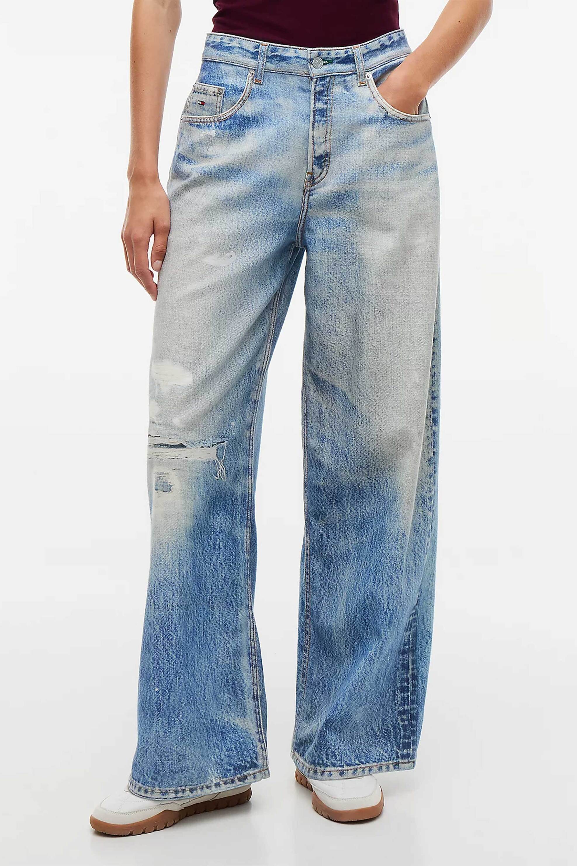 TOMMY JEANS Tommy Jeans γυναικείο τζιν παντελόνι πεντάτσεπο Loose Wide Fit - DW0DW23466 Denim Blue - 2