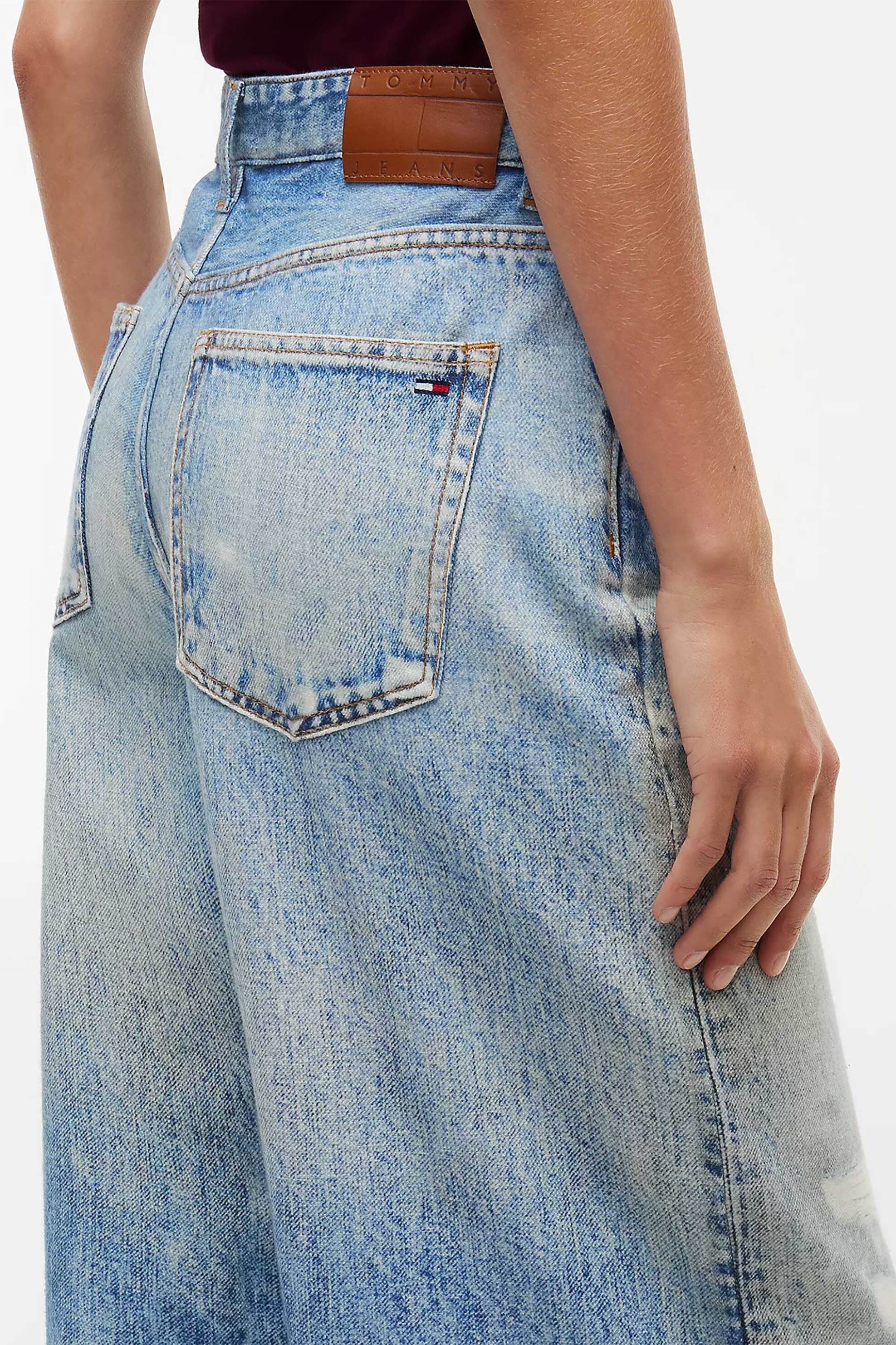 TOMMY JEANS Tommy Jeans γυναικείο τζιν παντελόνι πεντάτσεπο Loose Wide Fit - DW0DW23466 Denim Blue - 4